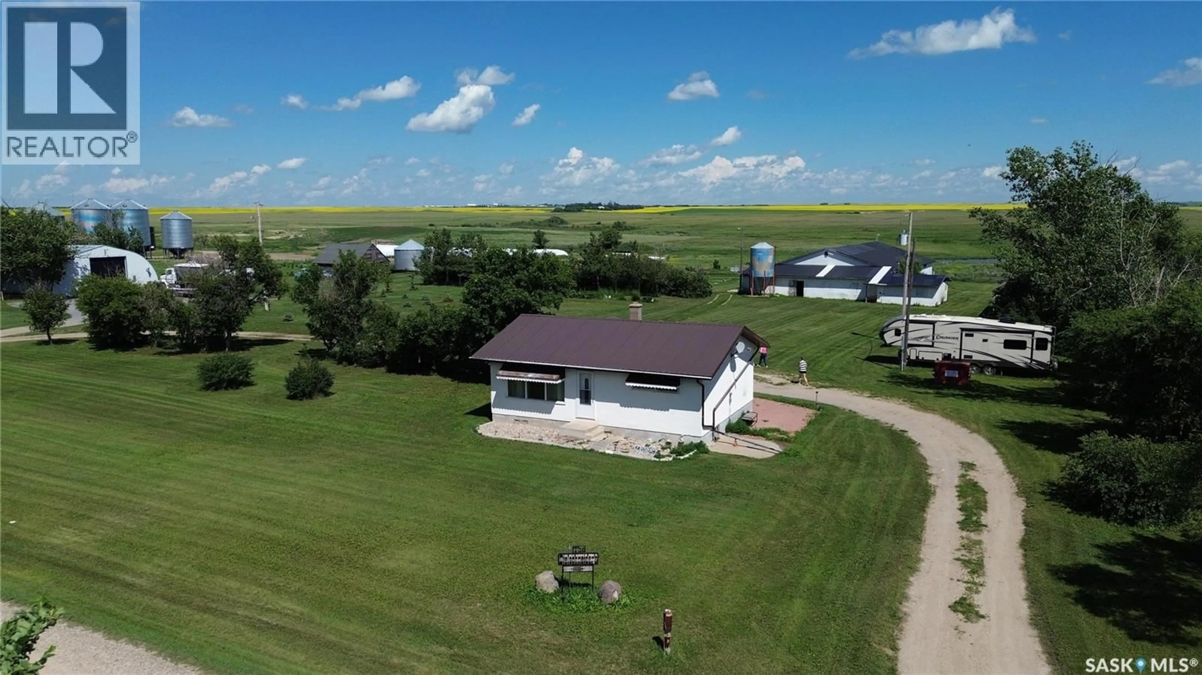 A pic from outside/outdoor area/front of a property/back of a property/a pic from drone, building for 43 KATHRINTHAL AVENUE, Edenwold Saskatchewan S0G2T0