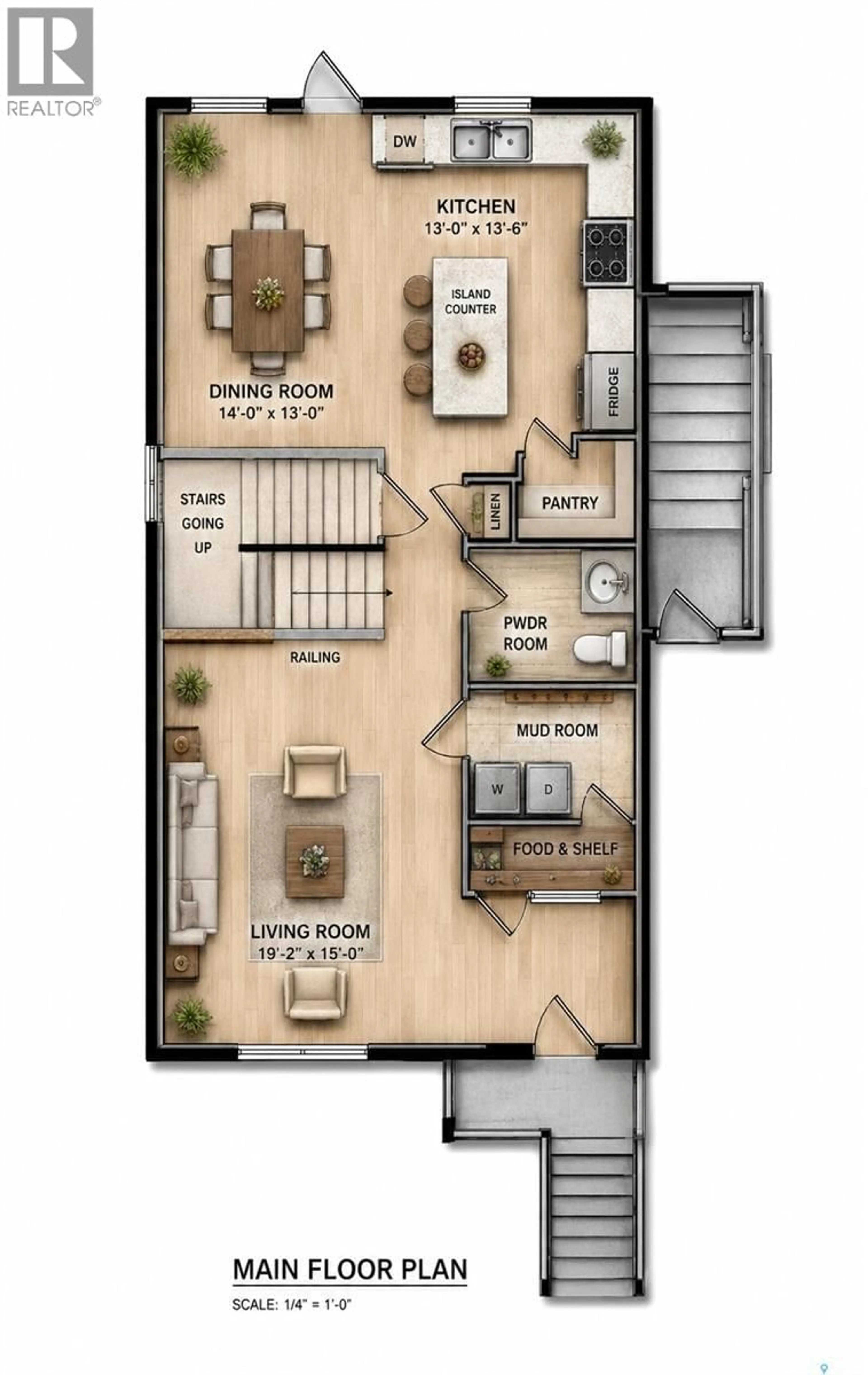 Floor plan for 13 CLEMENT ROAD, Lanigan Saskatchewan S0K2M0