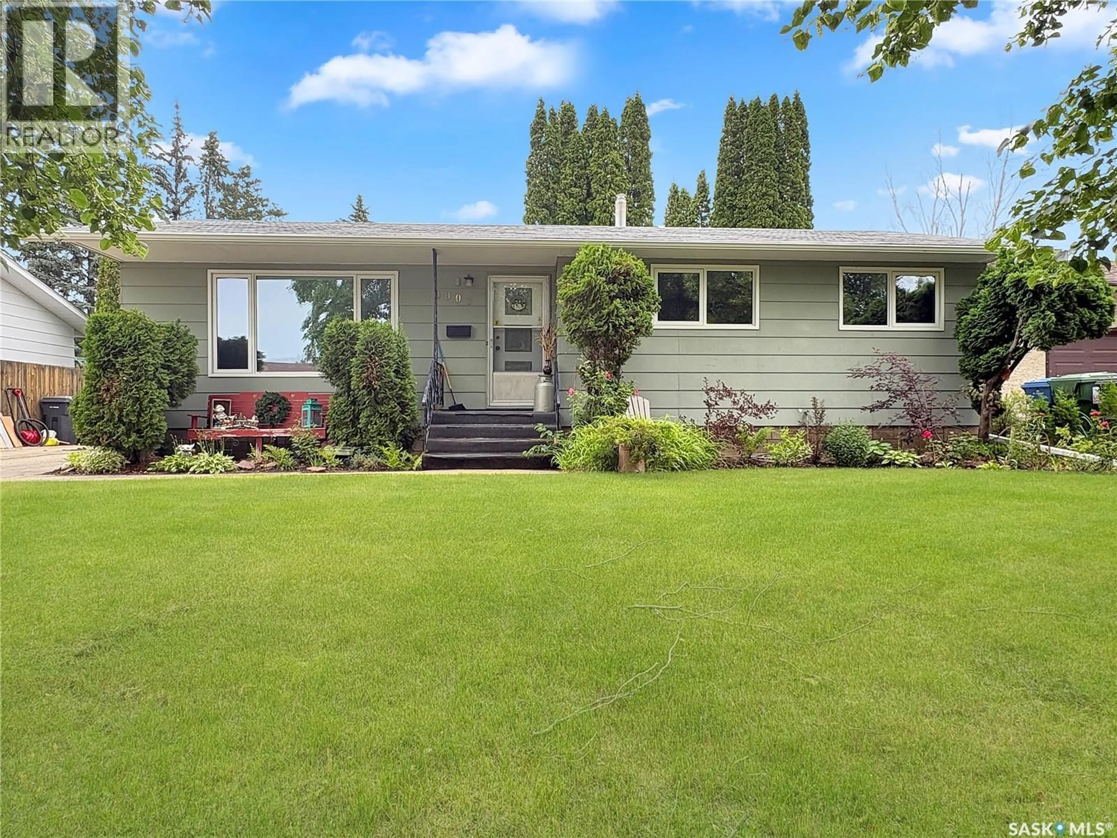 Home with vinyl exterior material, street for 8903 THOMAS AVENUE, North Battleford Saskatchewan S9A3H4