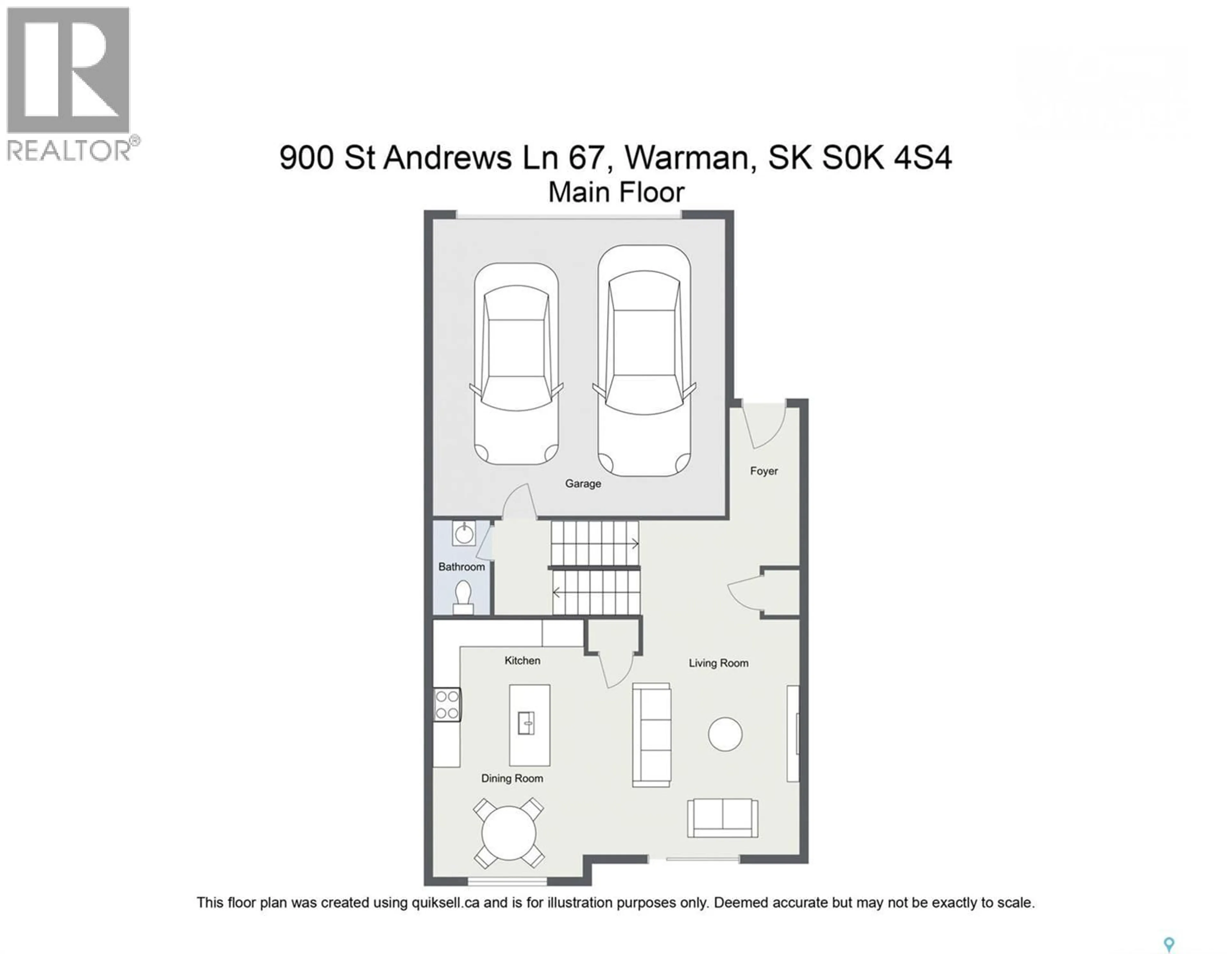 Floor plan for 900 - 67 ST ANDREWS LANE, Warman Saskatchewan S0K4S4