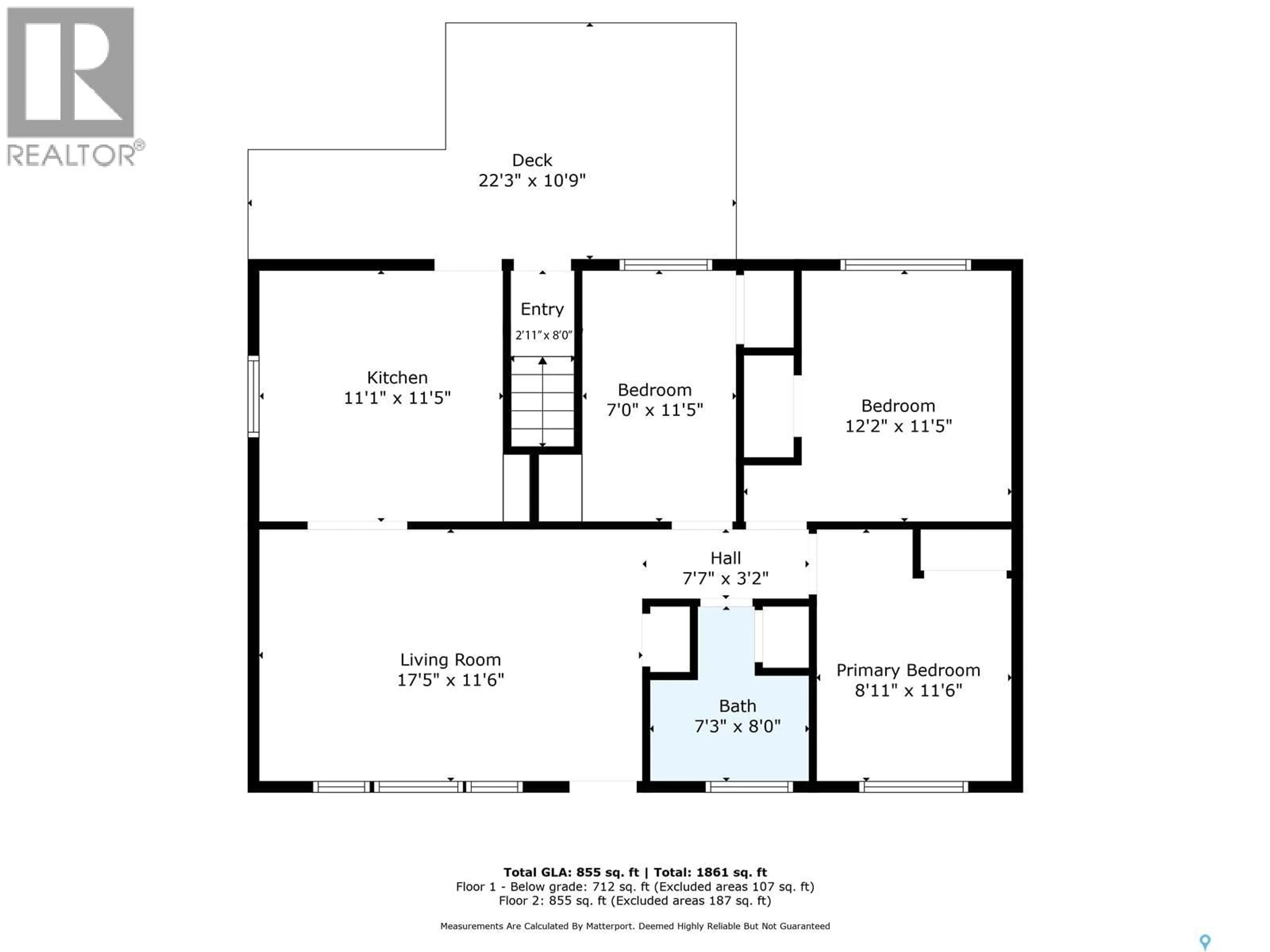 Floor plan for 1037 MATHESON DRIVE, Saskatoon Saskatchewan S7L3Y9