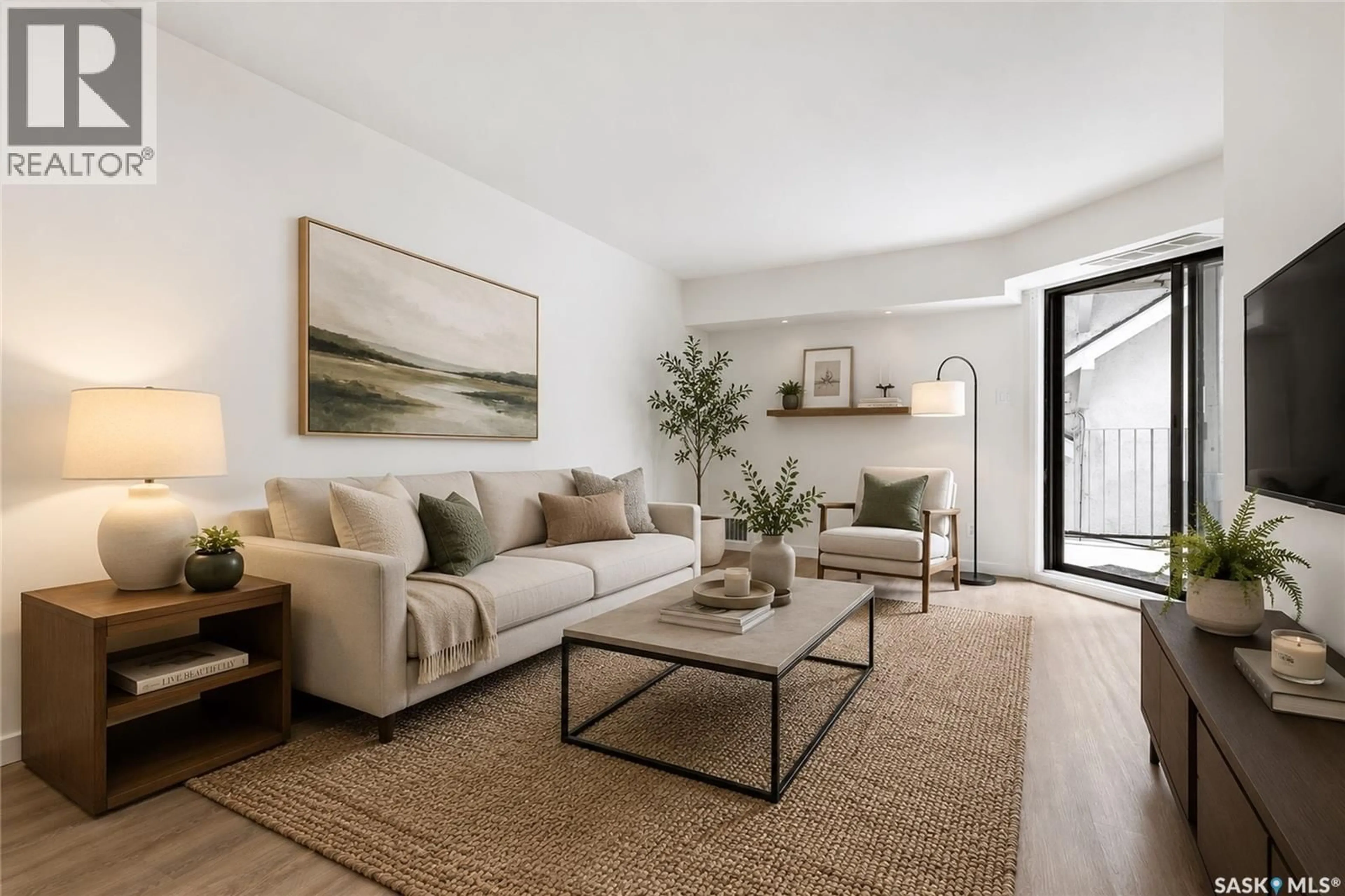 Living room with furniture, unknown for 114 2315 MCINTYRE STREET, Regina Saskatchewan S4P3Y8