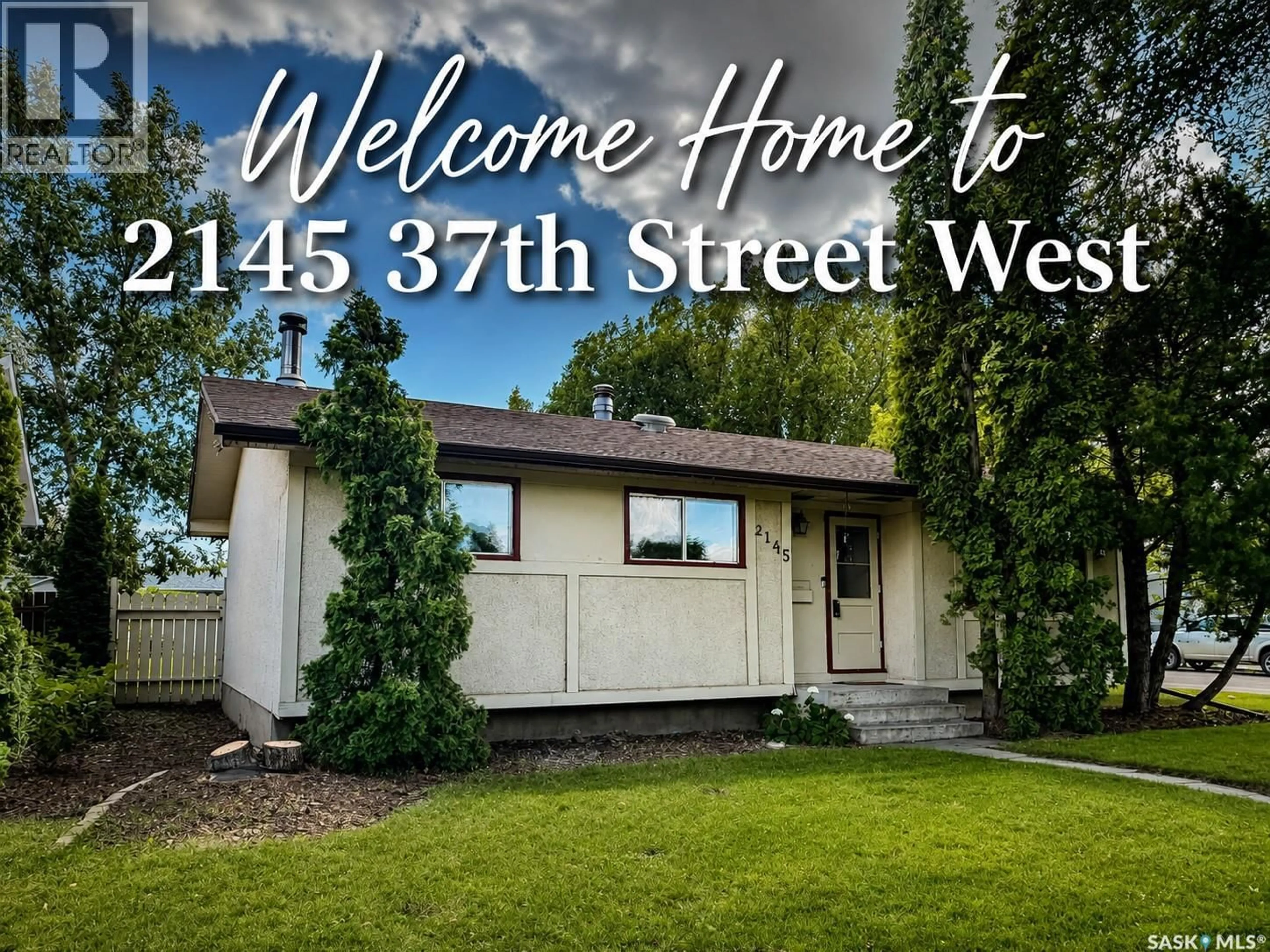 Home with vinyl exterior material, street for 2145 37TH STREET, Saskatoon Saskatchewan S7L4E6