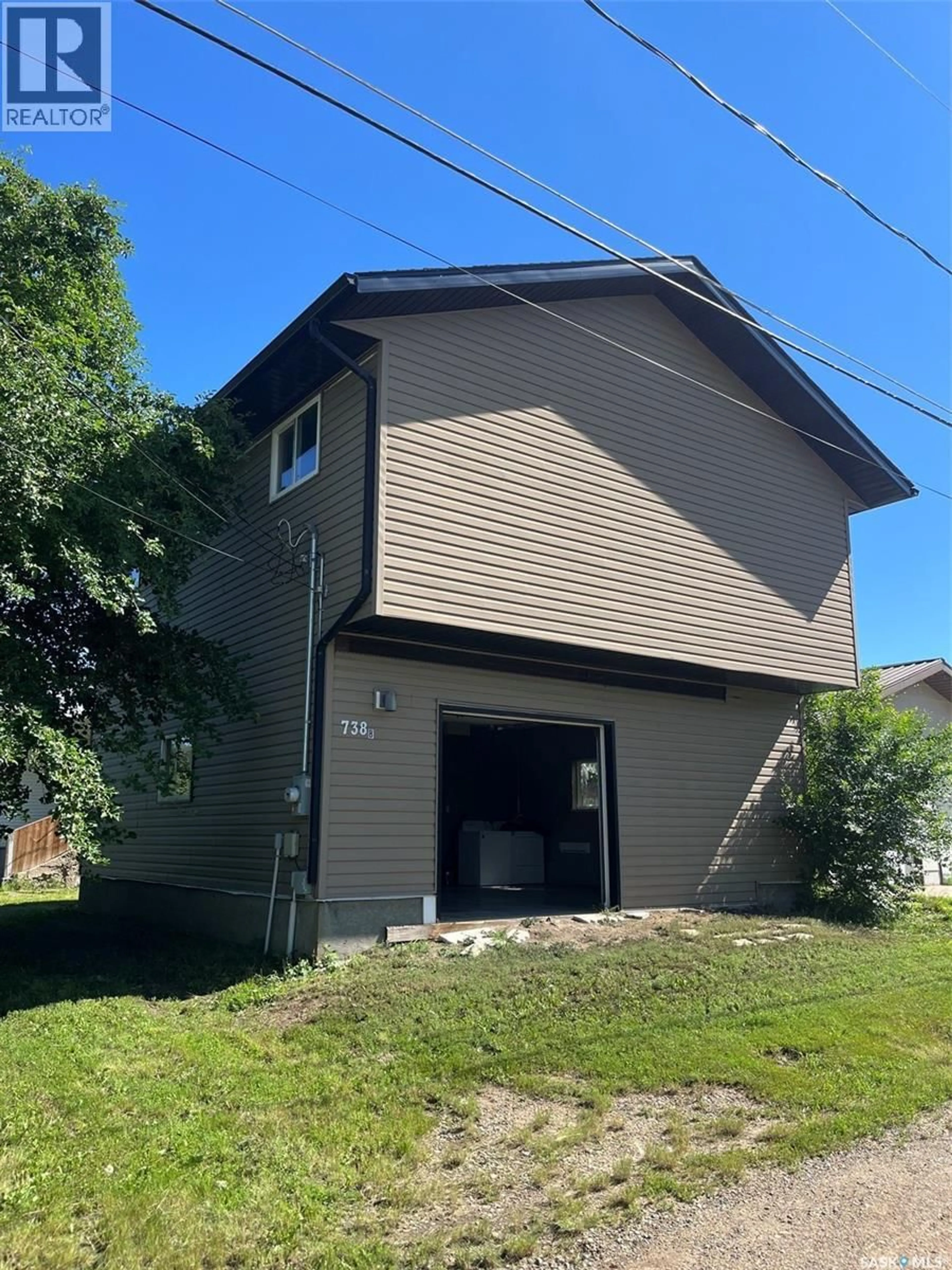 Home with vinyl exterior material, street for 738 HENRY STREET, Estevan Saskatchewan S4A1P5