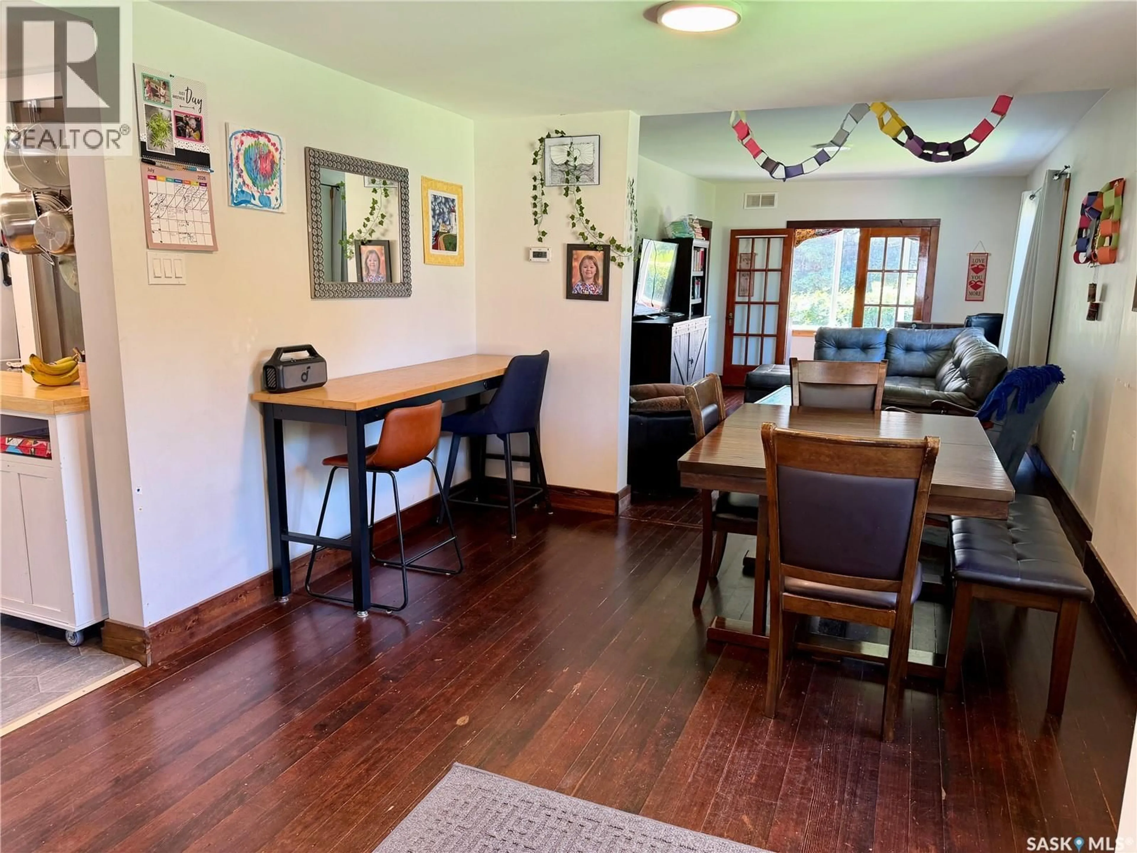 Dining room, wood/laminate floor for 402 4TH STREET, Medstead Saskatchewan S0M1W0