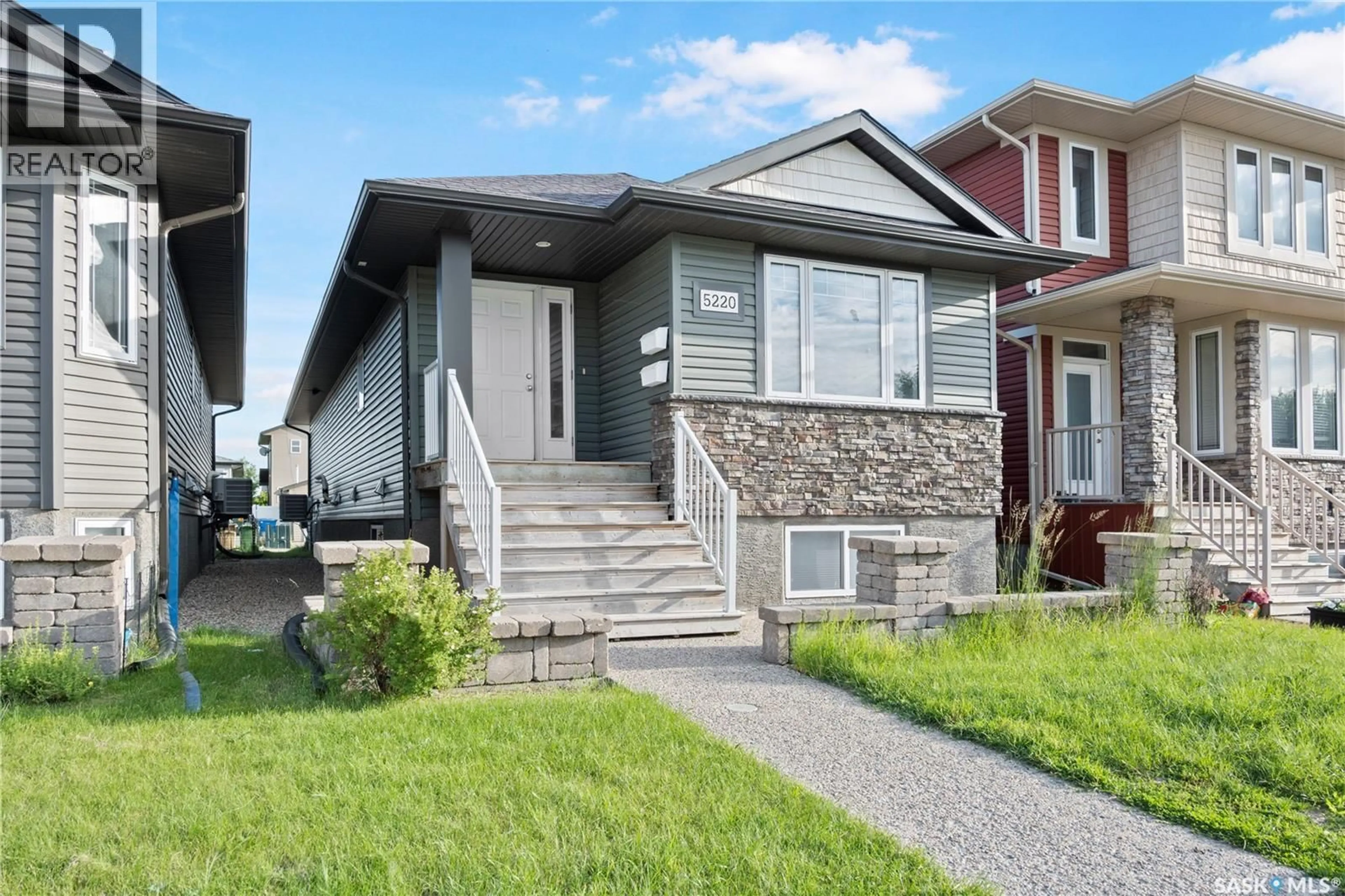 Home with vinyl exterior material, street for 5220 AERIAL CRESCENT, Regina Saskatchewan S4W0C8