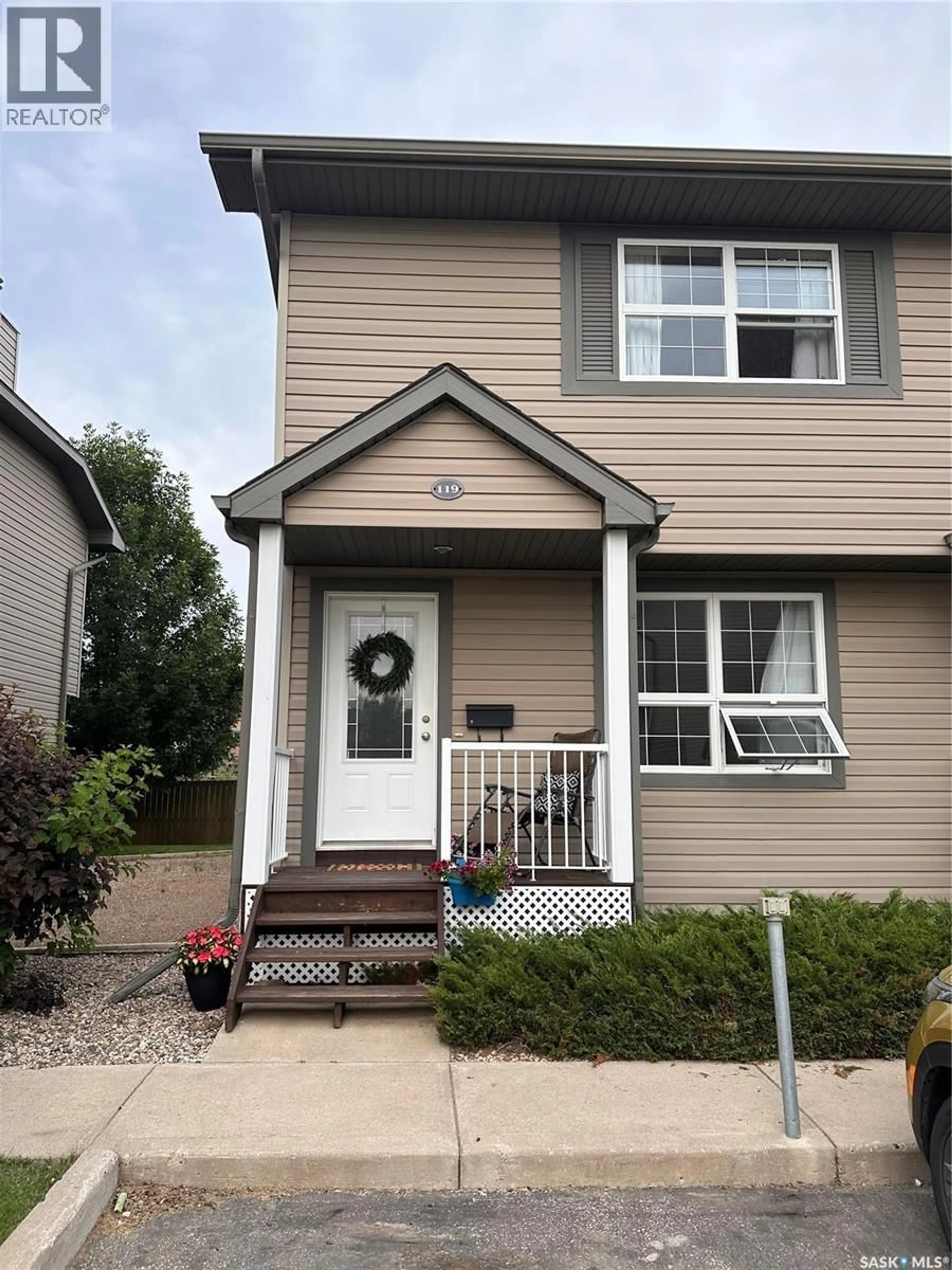 Home with vinyl exterior material, street for 119 350 MACCORMACK ROAD, Martensville Saskatchewan S0K0A2