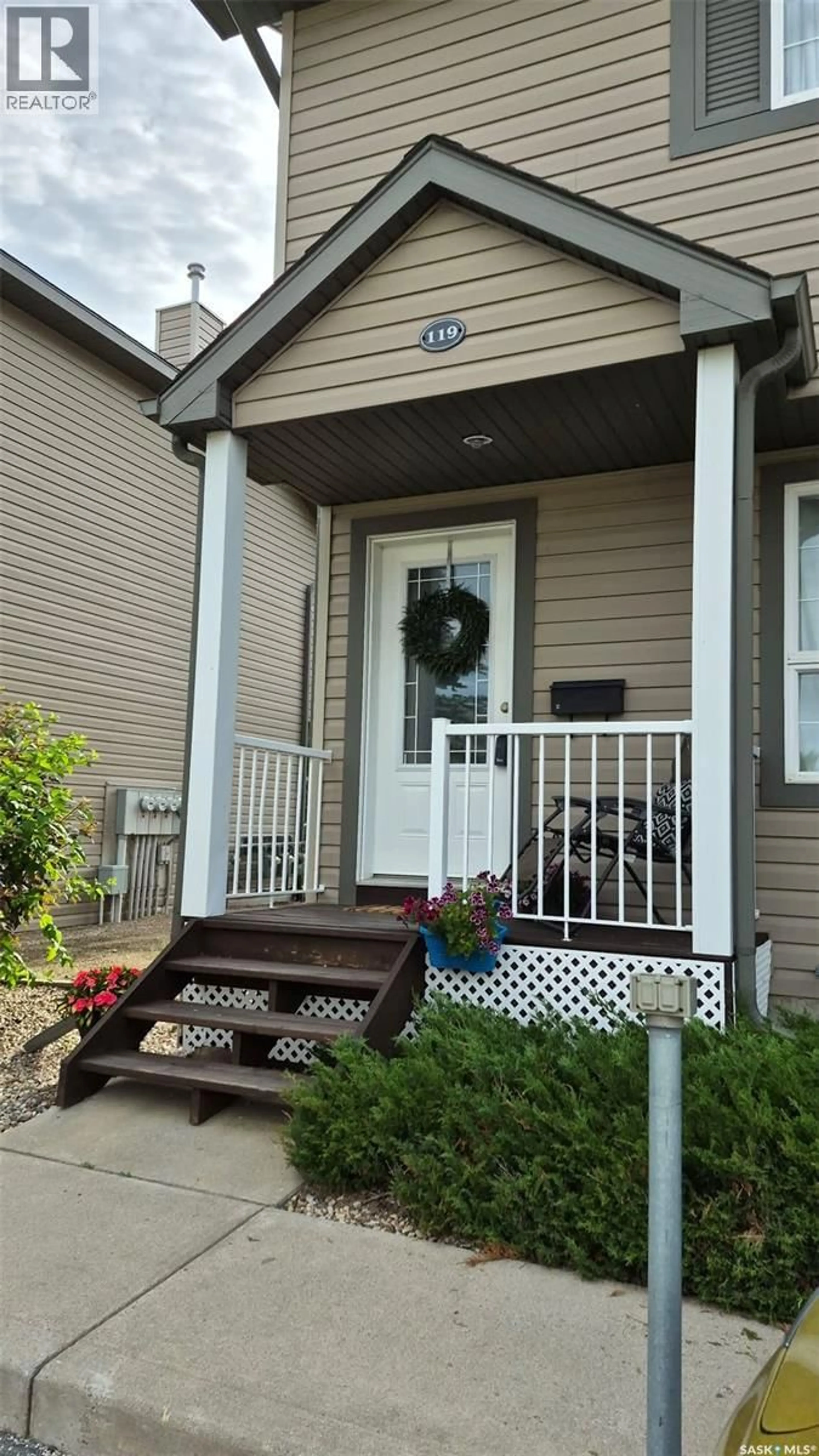 Home with vinyl exterior material, street for 119 350 MACCORMACK ROAD, Martensville Saskatchewan S0K0A2