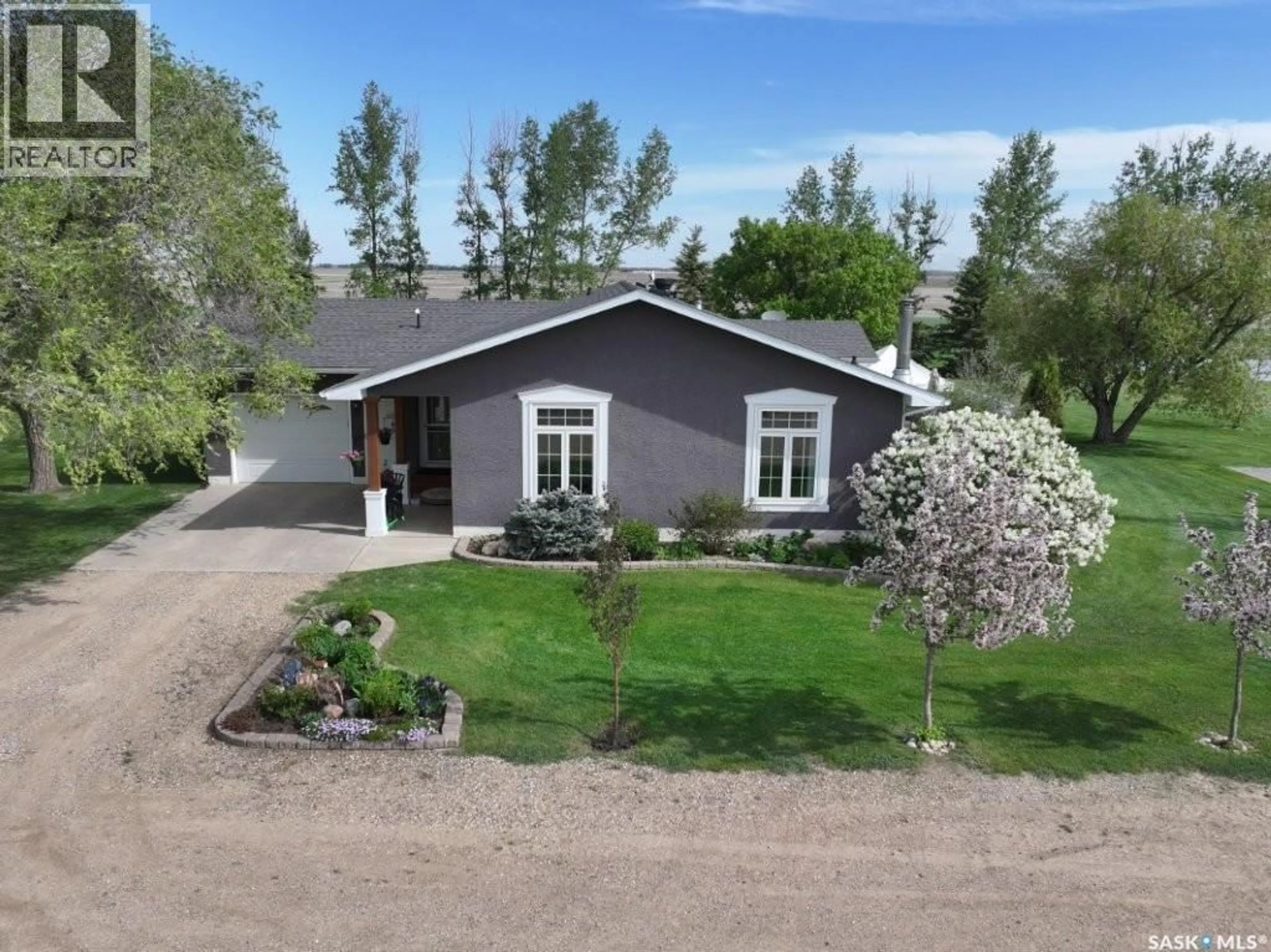 A pic from outside/outdoor area/front of a property/back of a property/a pic from drone, street for KONECHNY ACREAGE, Corman Park Rm No. 344 Saskatchewan S0K1E0