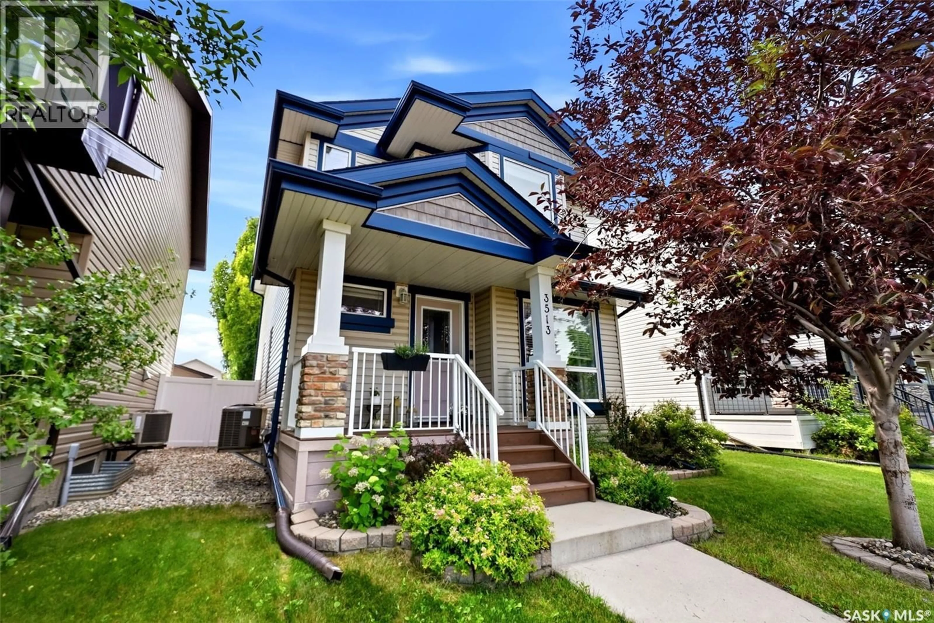 Home with vinyl exterior material, street for 3513 GREEN BANK ROAD, Regina Saskatchewan S4V1L5
