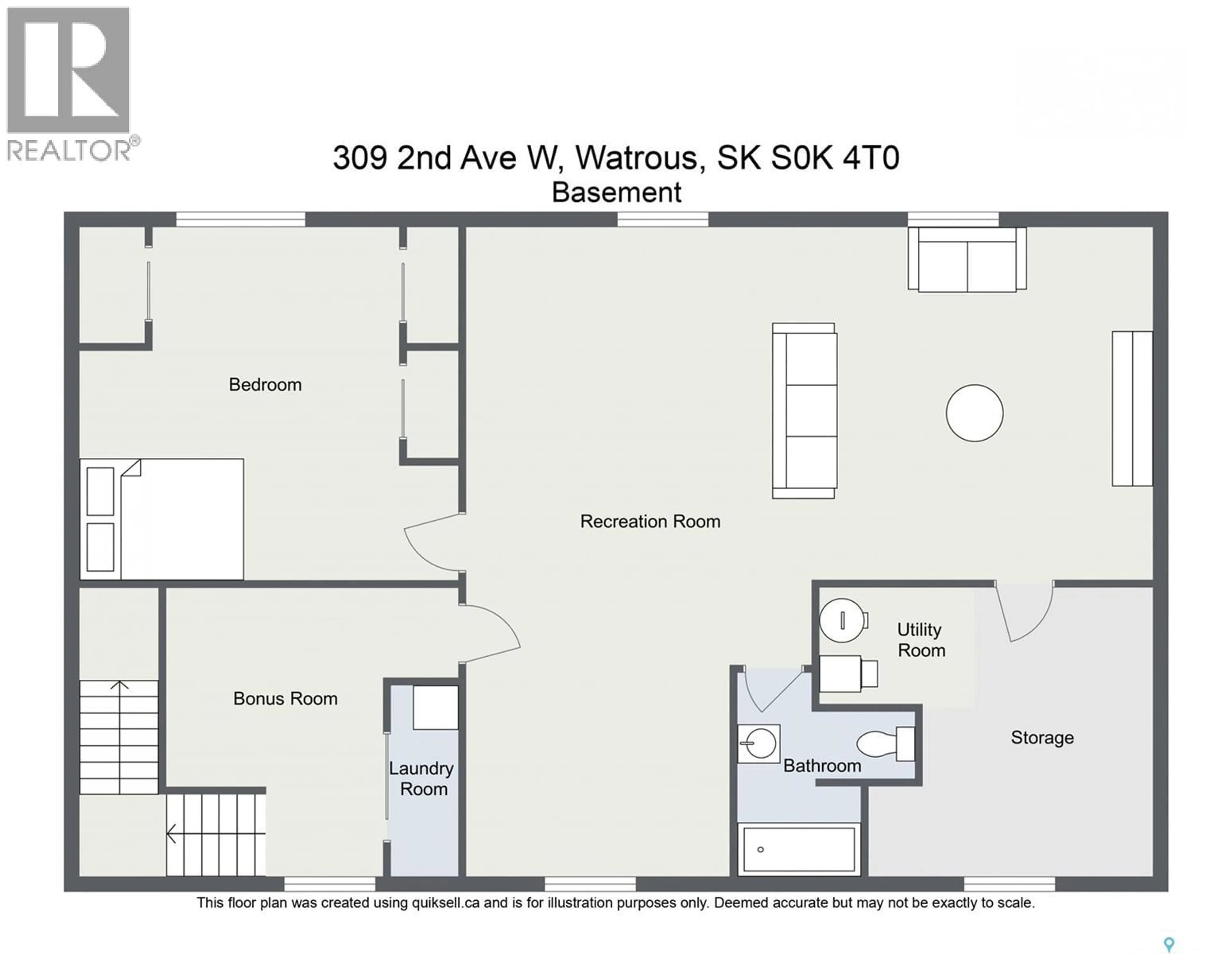 Floor plan for 309 2ND AVENUE, Watrous Saskatchewan S0K4T0