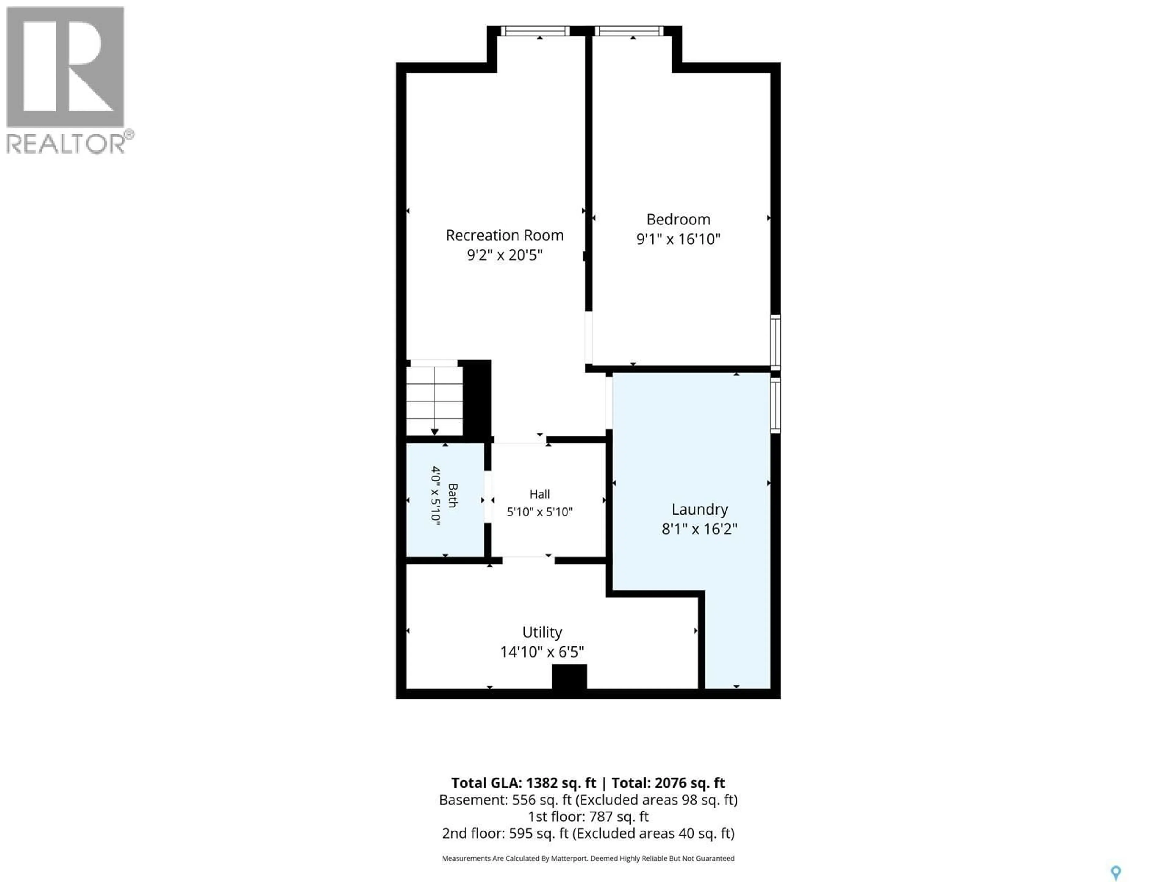 Floor plan for 627 12TH STREET, Saskatoon Saskatchewan S7N0H3