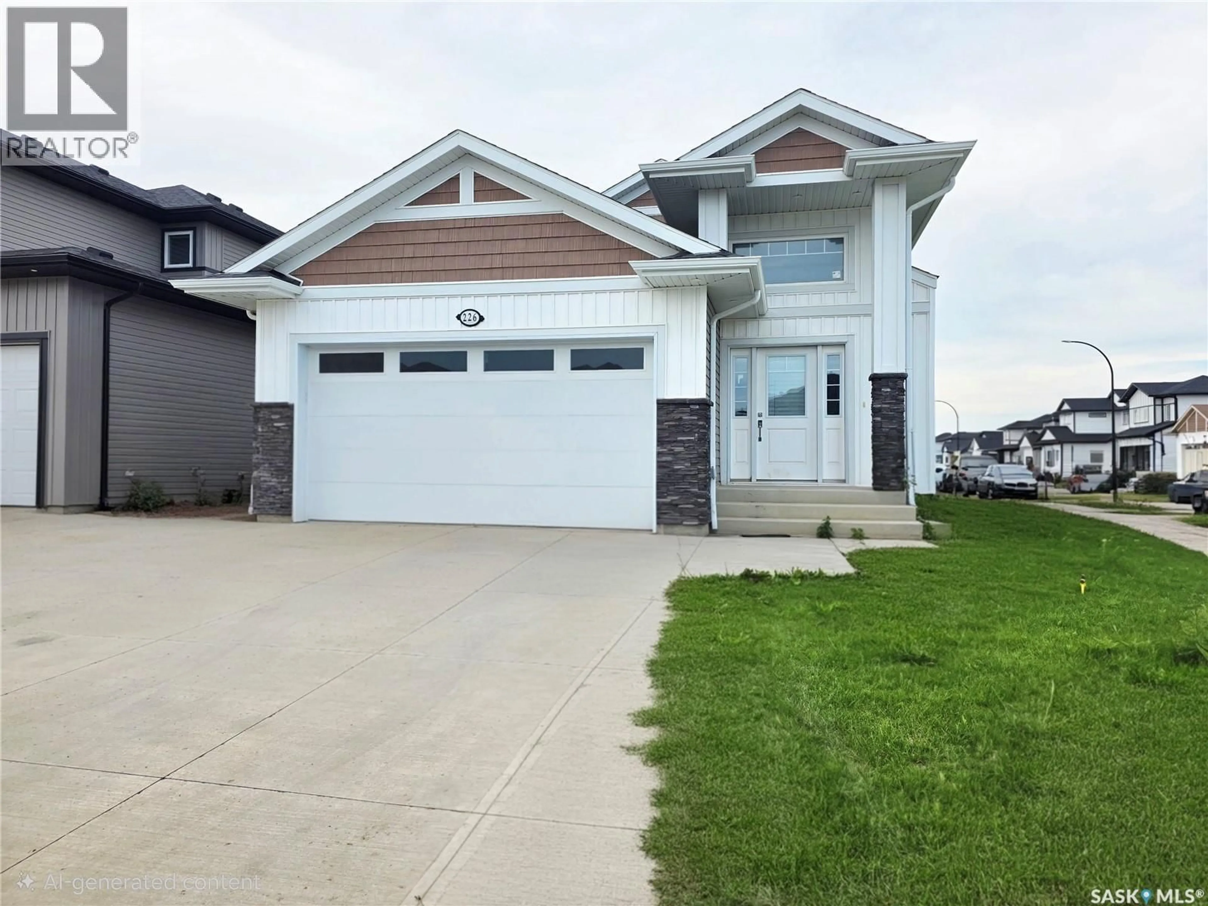 Home with vinyl exterior material, street for 226 NIGHTINGALE ROAD, Saskatoon Saskatchewan S7L6Y1