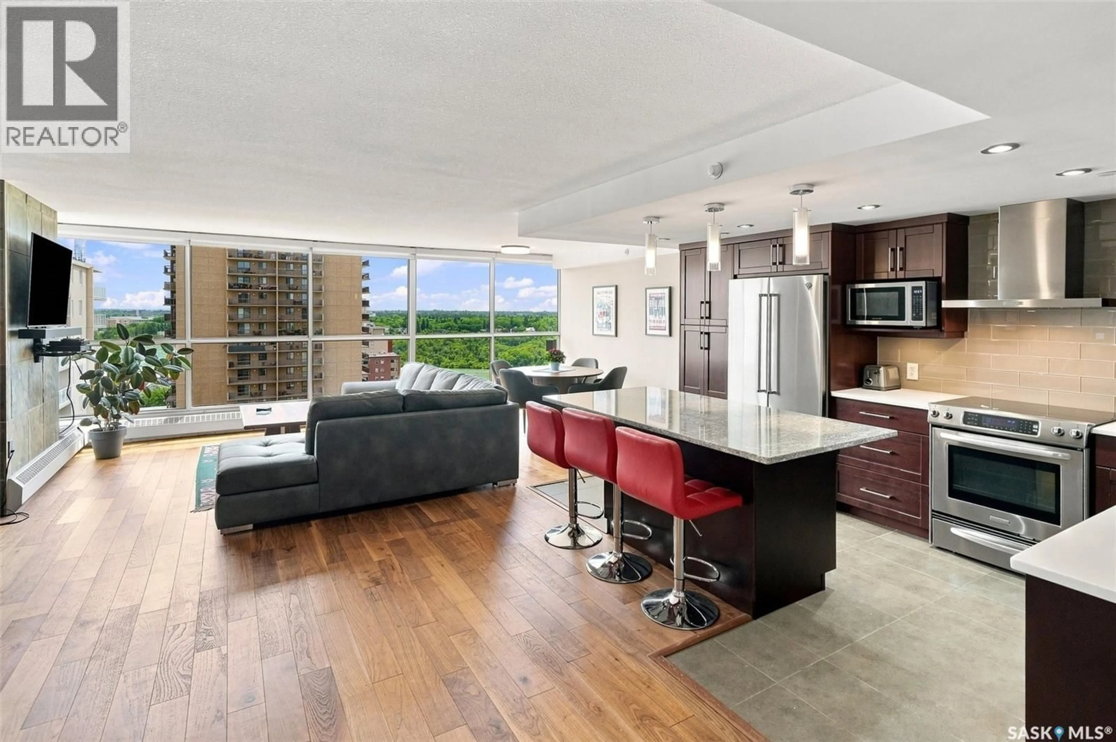 Open concept kitchen, ceramic/tile floor for N - 2102 315 5TH AVENUE, Saskatoon Saskatchewan S7K5Z8