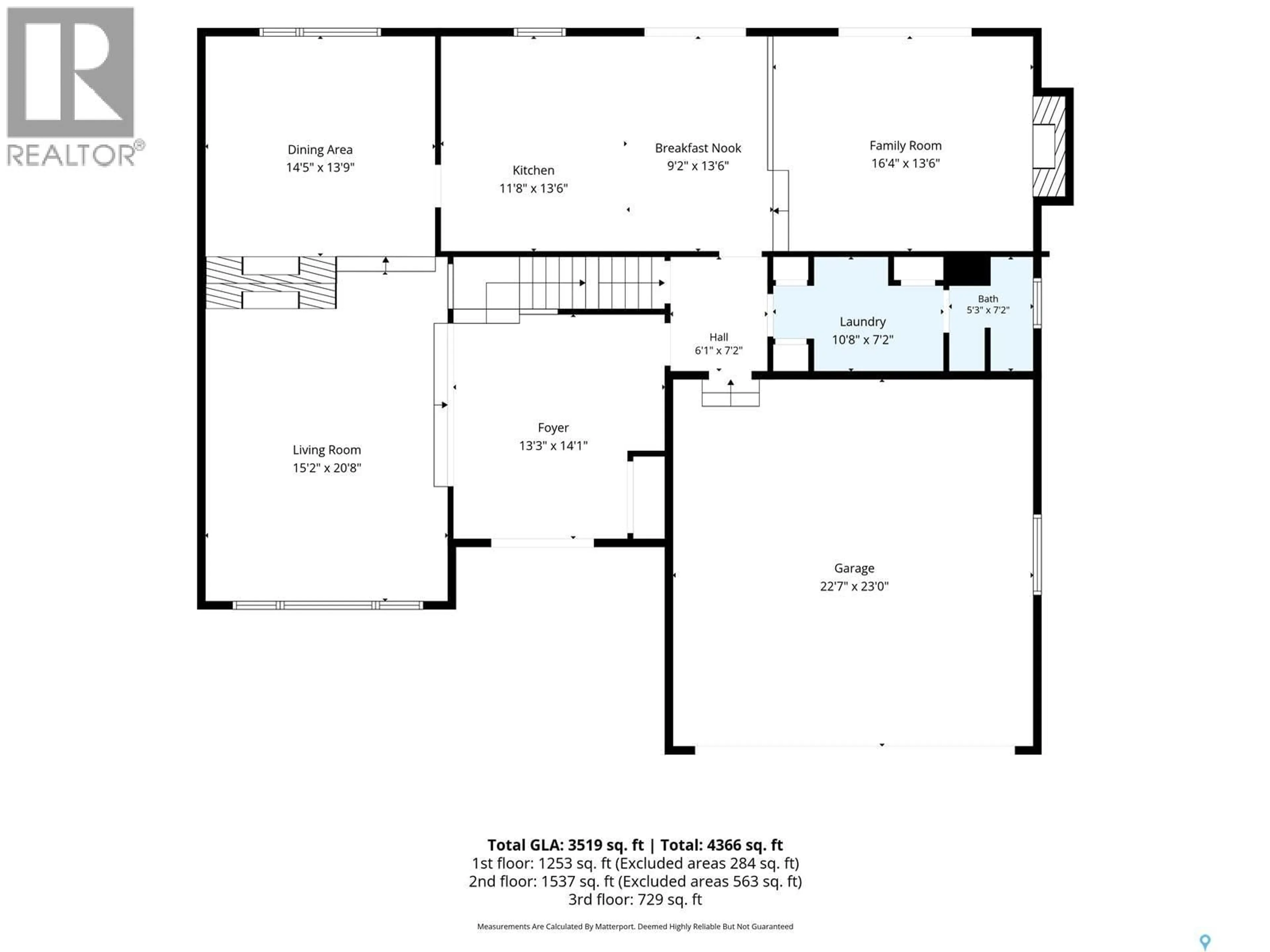 Floor plan for 146 HIGHBURY PLACE, Saskatoon Saskatchewan S7H4X7