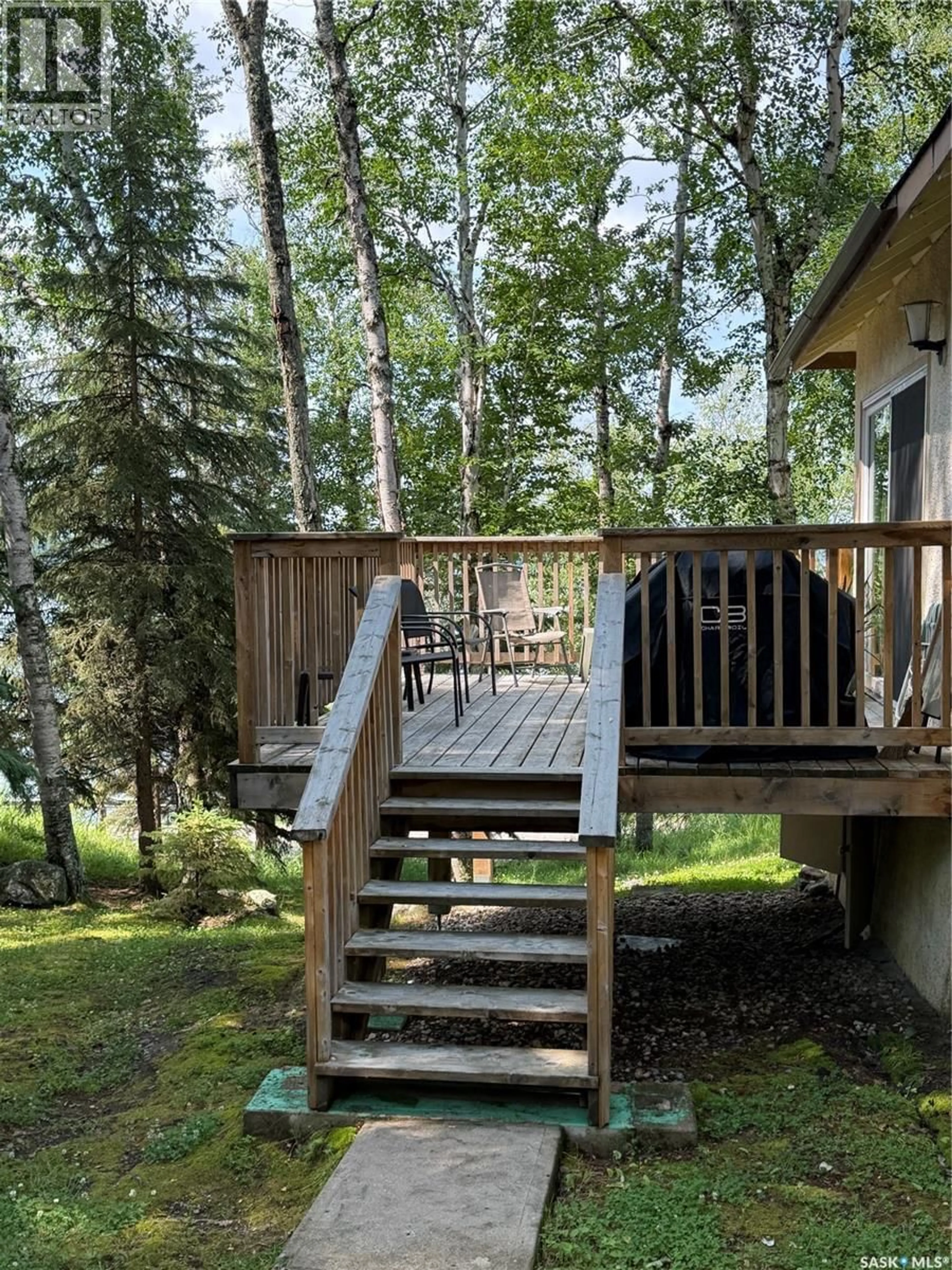 Patio, forest/trees view for 316 PROSPECT DRIVE, Prince Albert National Park Saskatchewan S0J2Y0