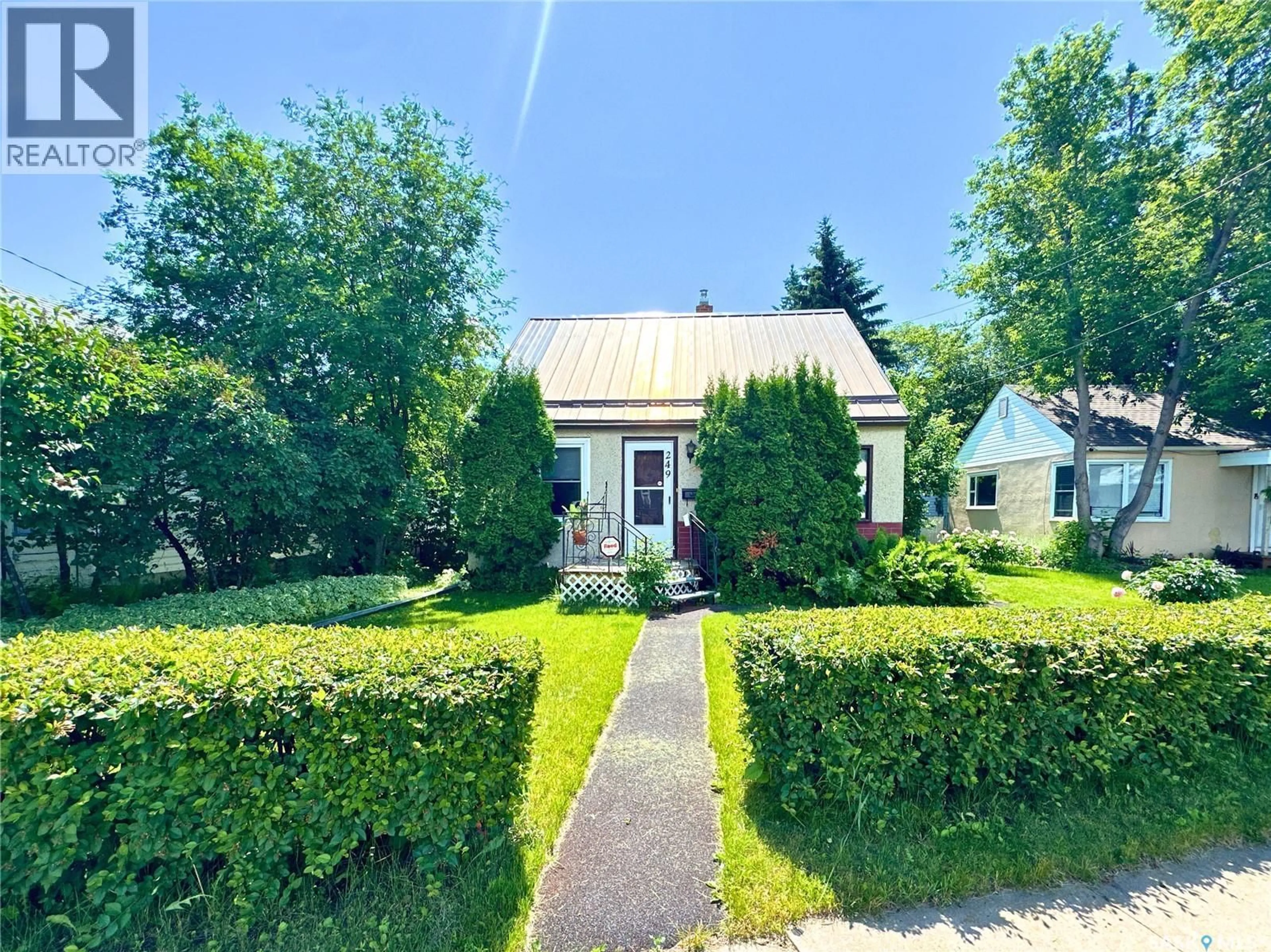 A pic from outside/outdoor area/front of a property/back of a property/a pic from drone, street for 249 6TH STREET, Prince Albert Saskatchewan S6V0M9