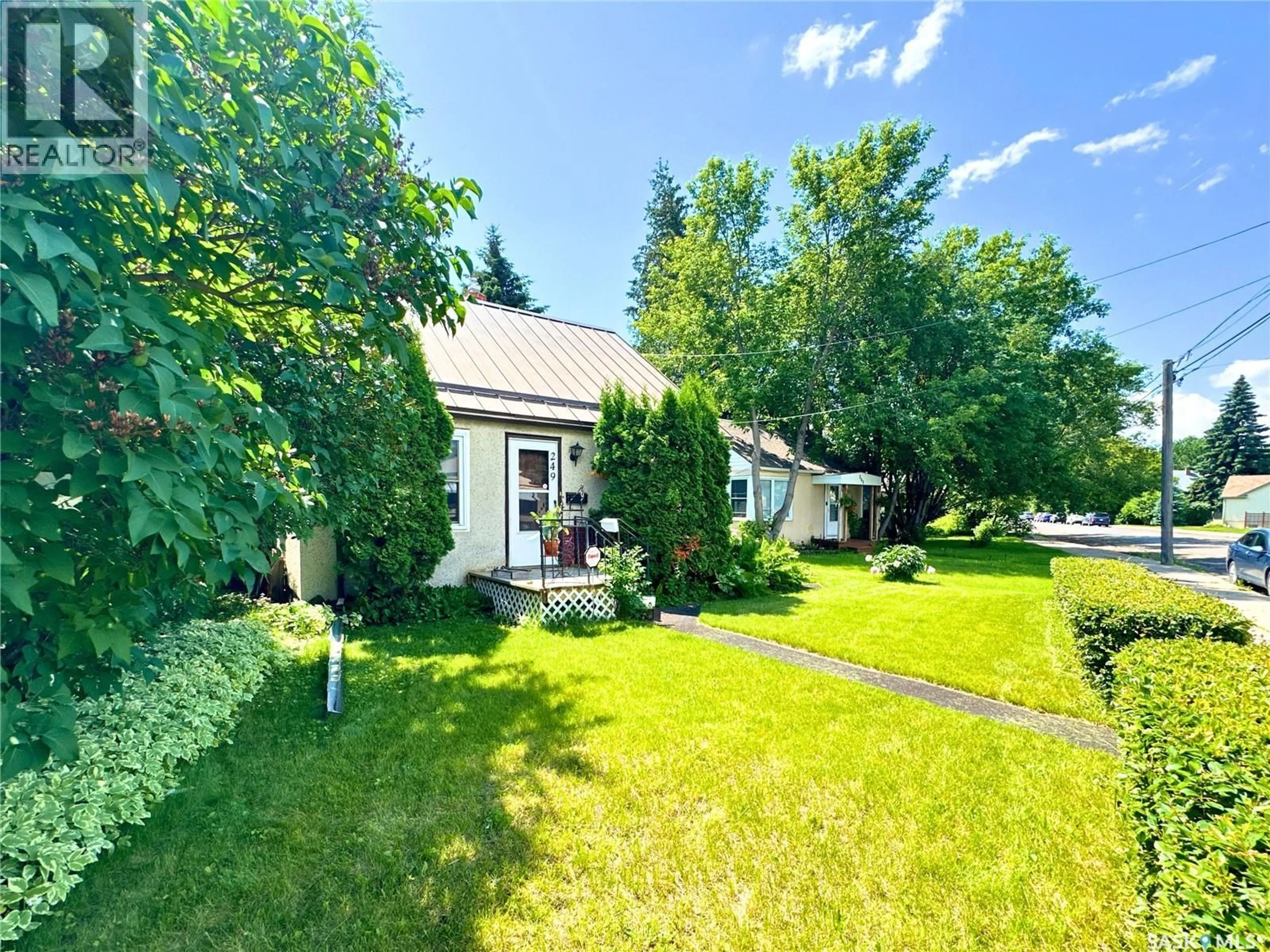 A pic from outside/outdoor area/front of a property/back of a property/a pic from drone, street for 249 6TH STREET, Prince Albert Saskatchewan S6V0M9