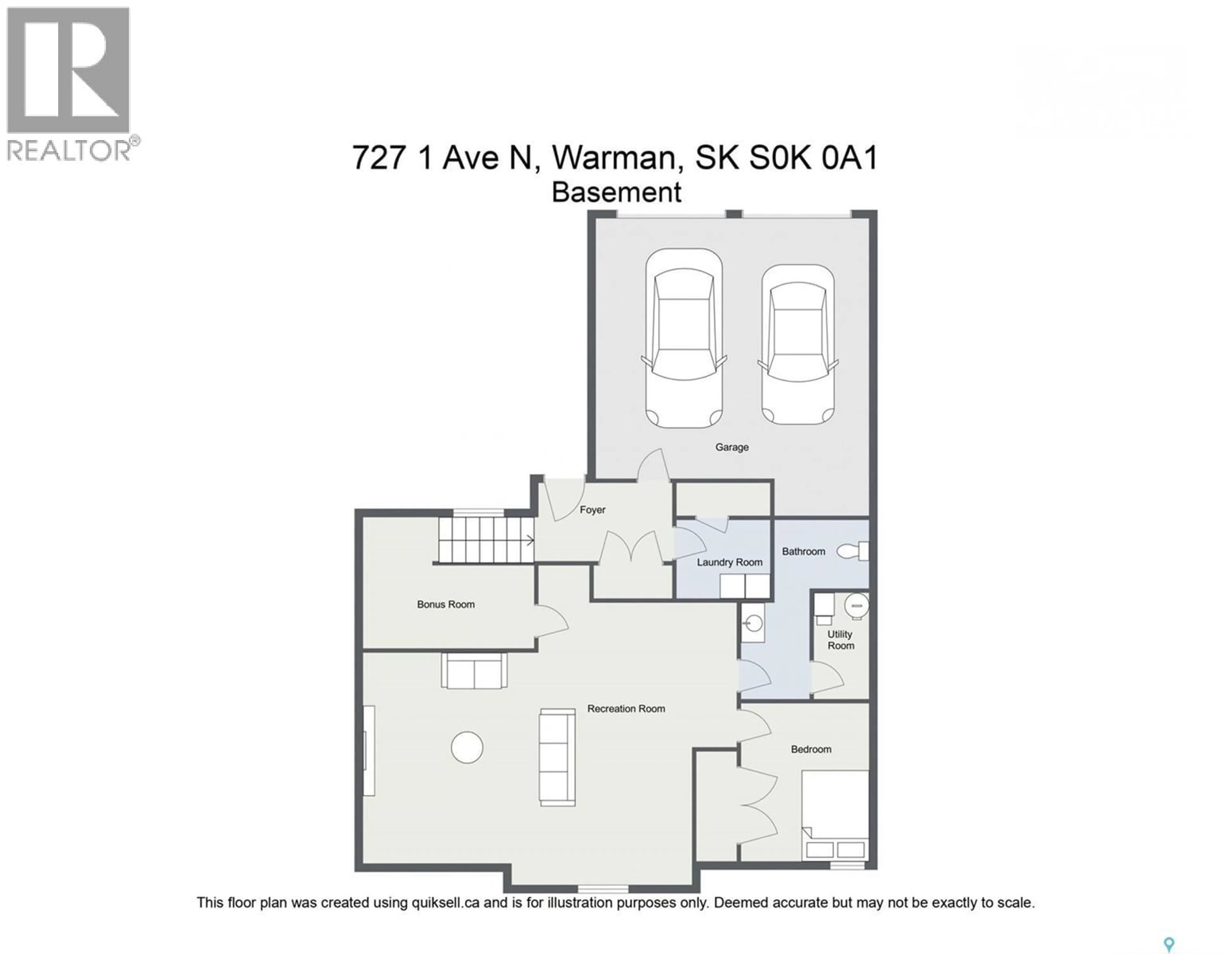 Floor plan for 727 1ST AVENUE, Warman Saskatchewan S0K4S2