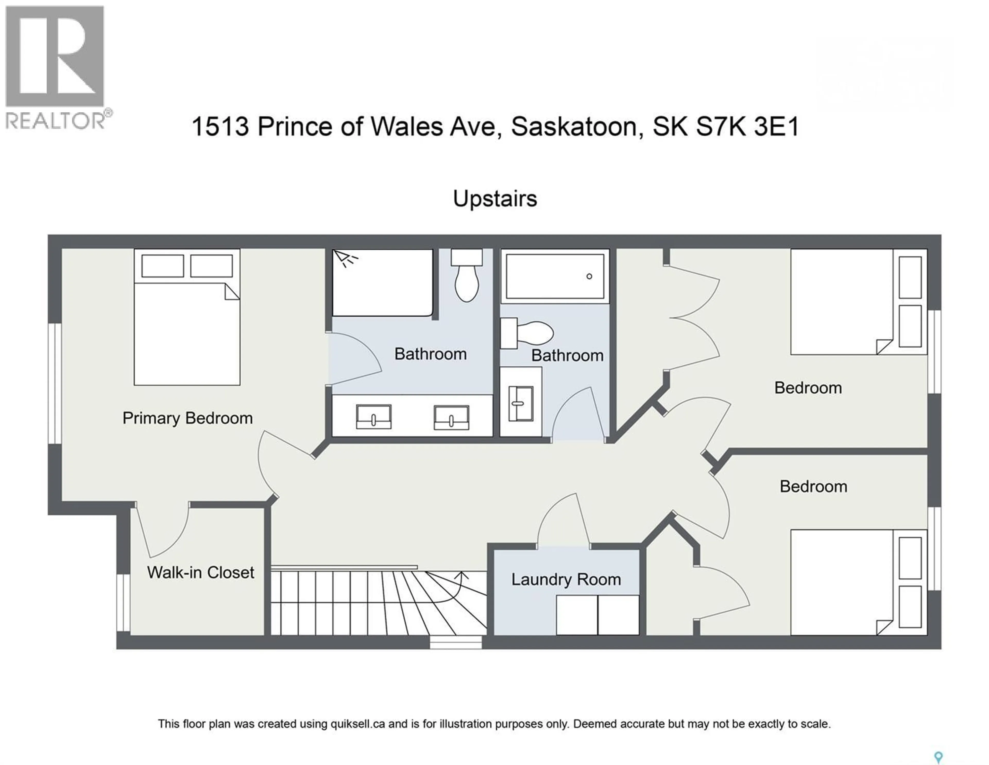 Floor plan for 1513 PRINCE OF WALES AVENUE, Saskatoon Saskatchewan S7K3E1