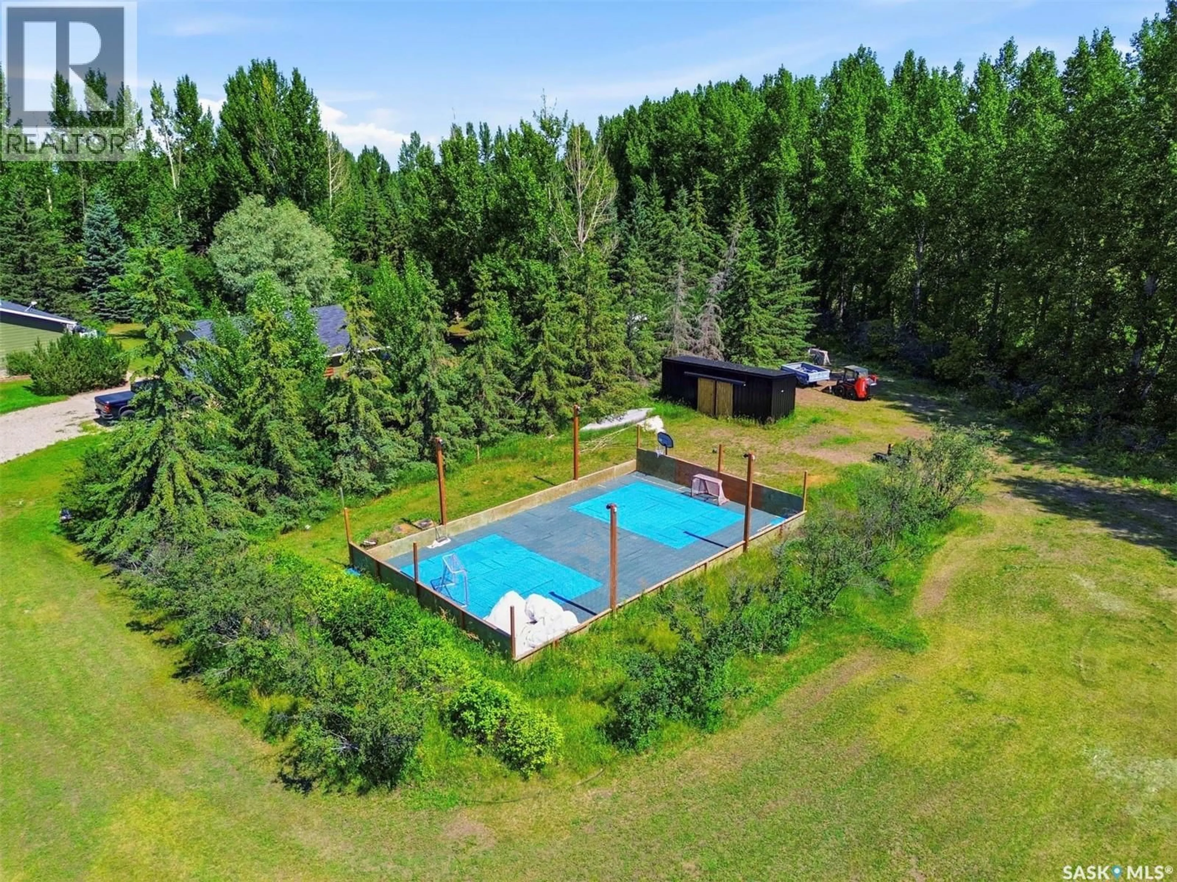 A pic from outside/outdoor area/front of a property/back of a property/a pic from drone, forest/trees view for 43 BEAVER RIDGE ROAD, Corman Park Rm No. 344 Saskatchewan S7K2G8