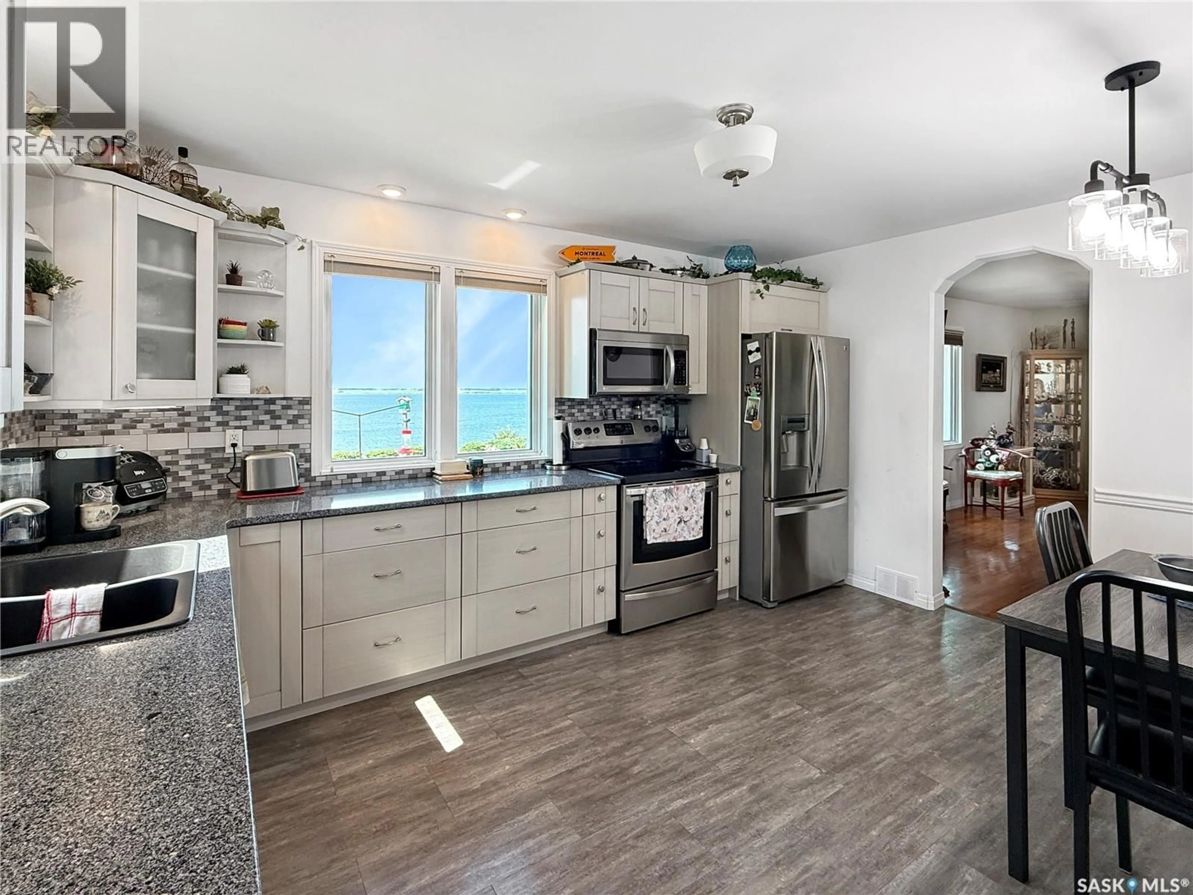 Open concept kitchen, ceramic/tile floor for 5 SUMMERFIELD DRIVE, Jackfish Lake Saskatchewan S0M0L0