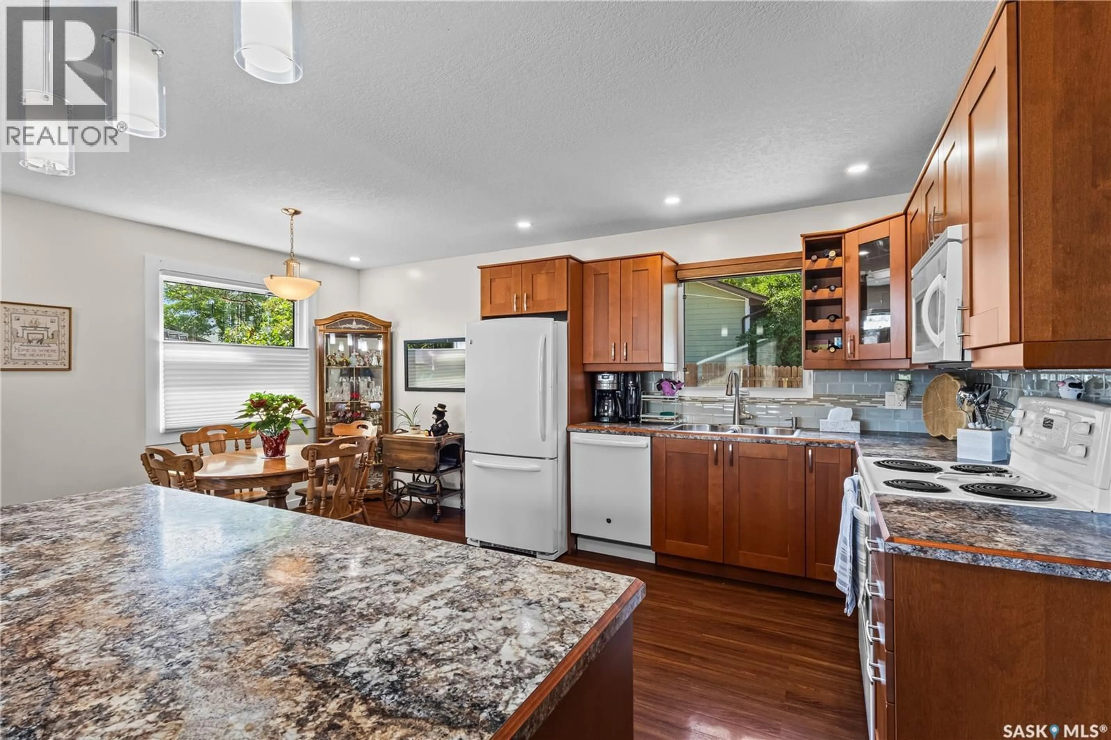 Open concept kitchen, ceramic/tile floor for 1201 MCKAY DRIVE, Prince Albert Saskatchewan S6V5V1