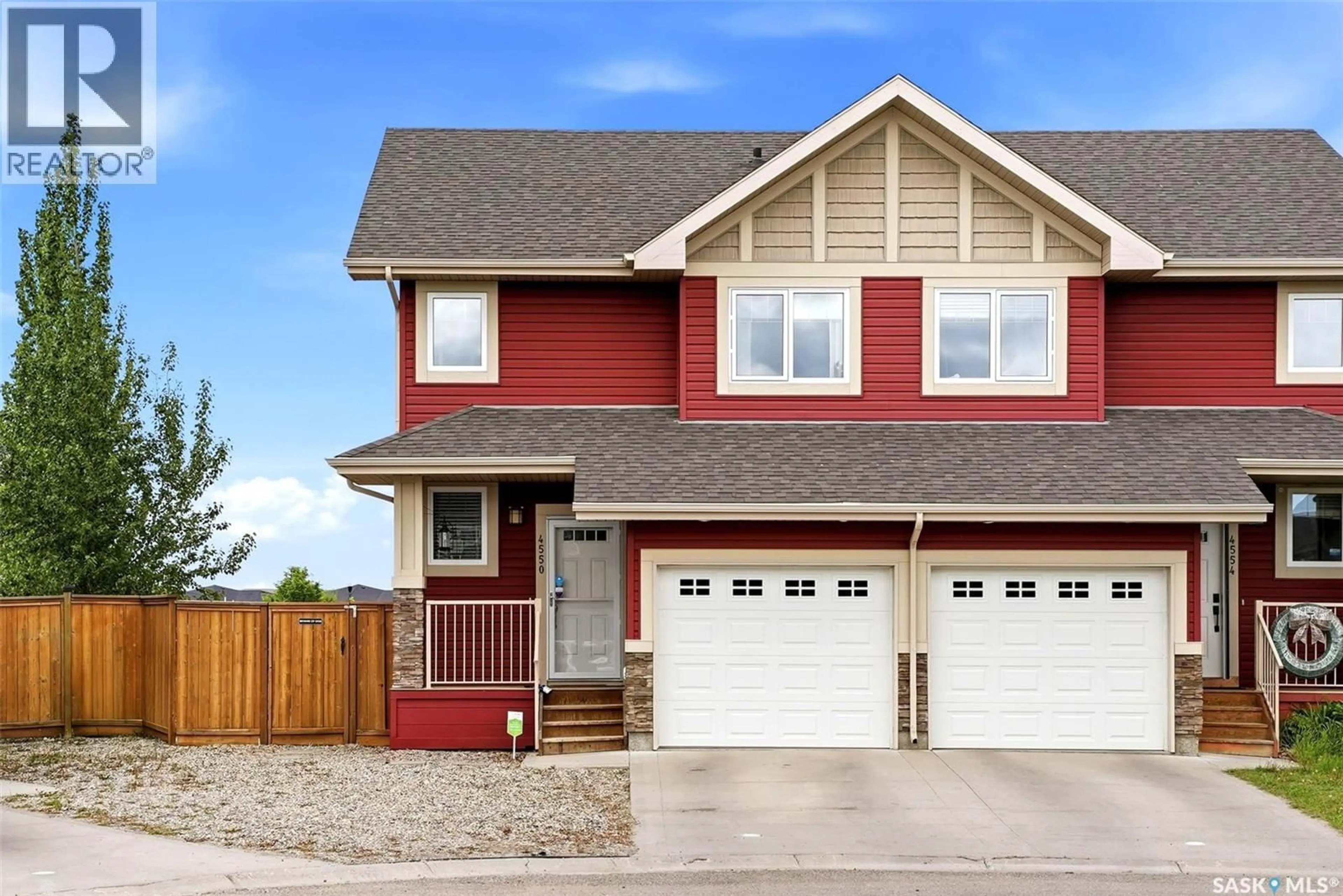 Home with vinyl exterior material, street for 4550 GREEN POPLAR LANE, Regina Saskatchewan S4V3H6