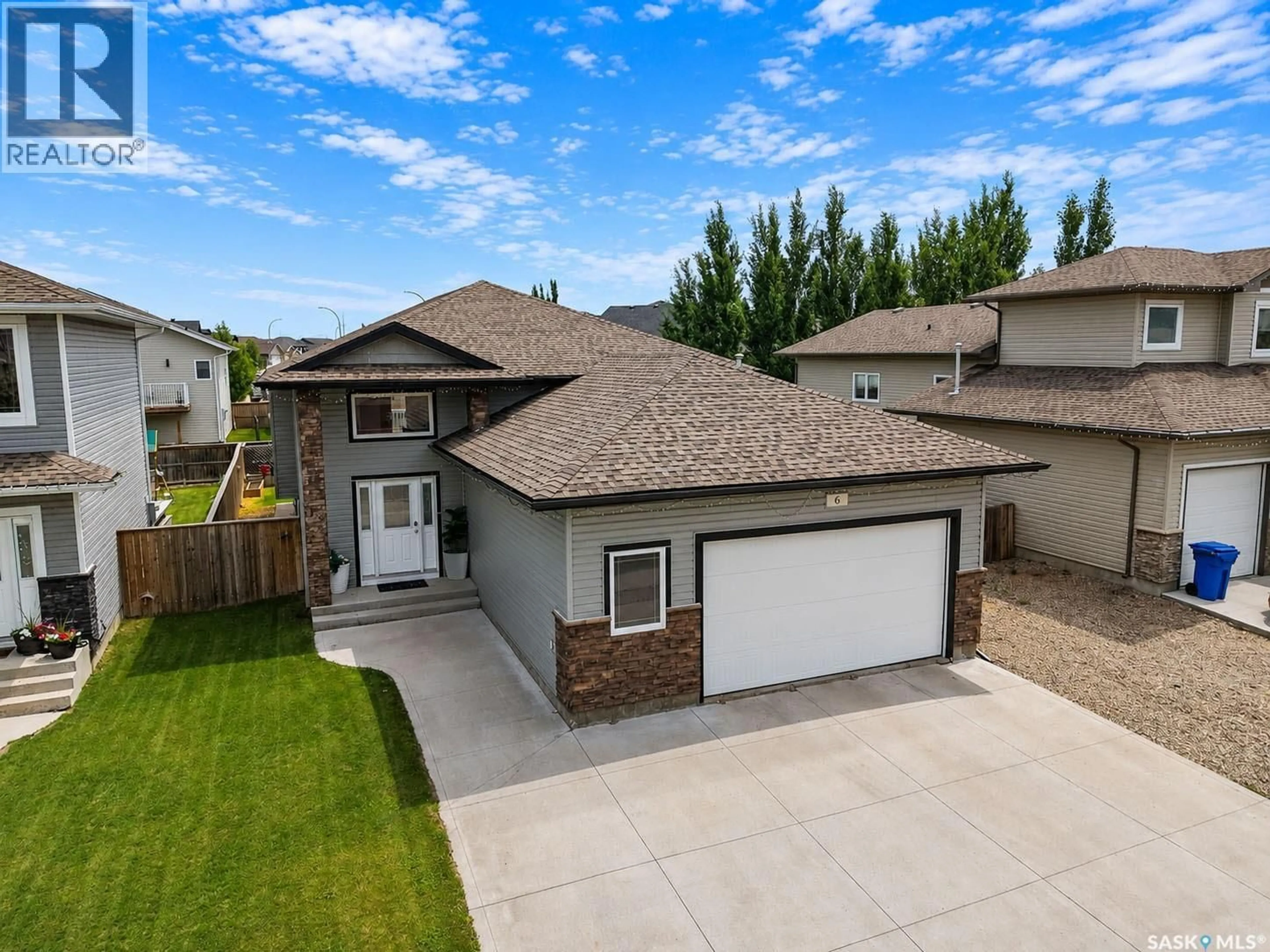 A pic from outside/outdoor area/front of a property/back of a property/a pic from drone, street for 6 GUY DRIVE, Prince Albert Saskatchewan S6X0A3