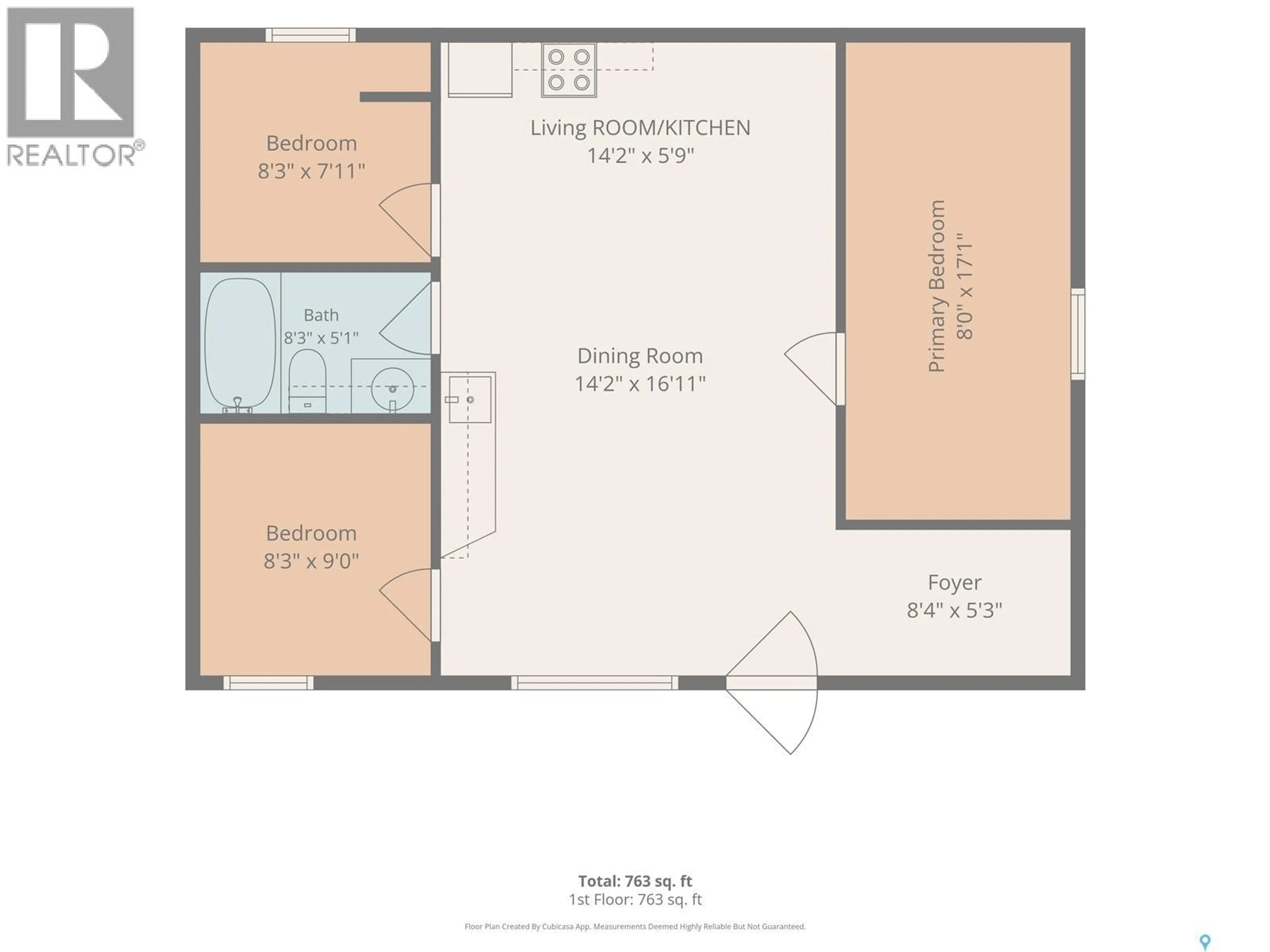 Floor plan for Wallman Cabin - OTTER CRES, Delaronde Lake Saskatchewan S0J0E0