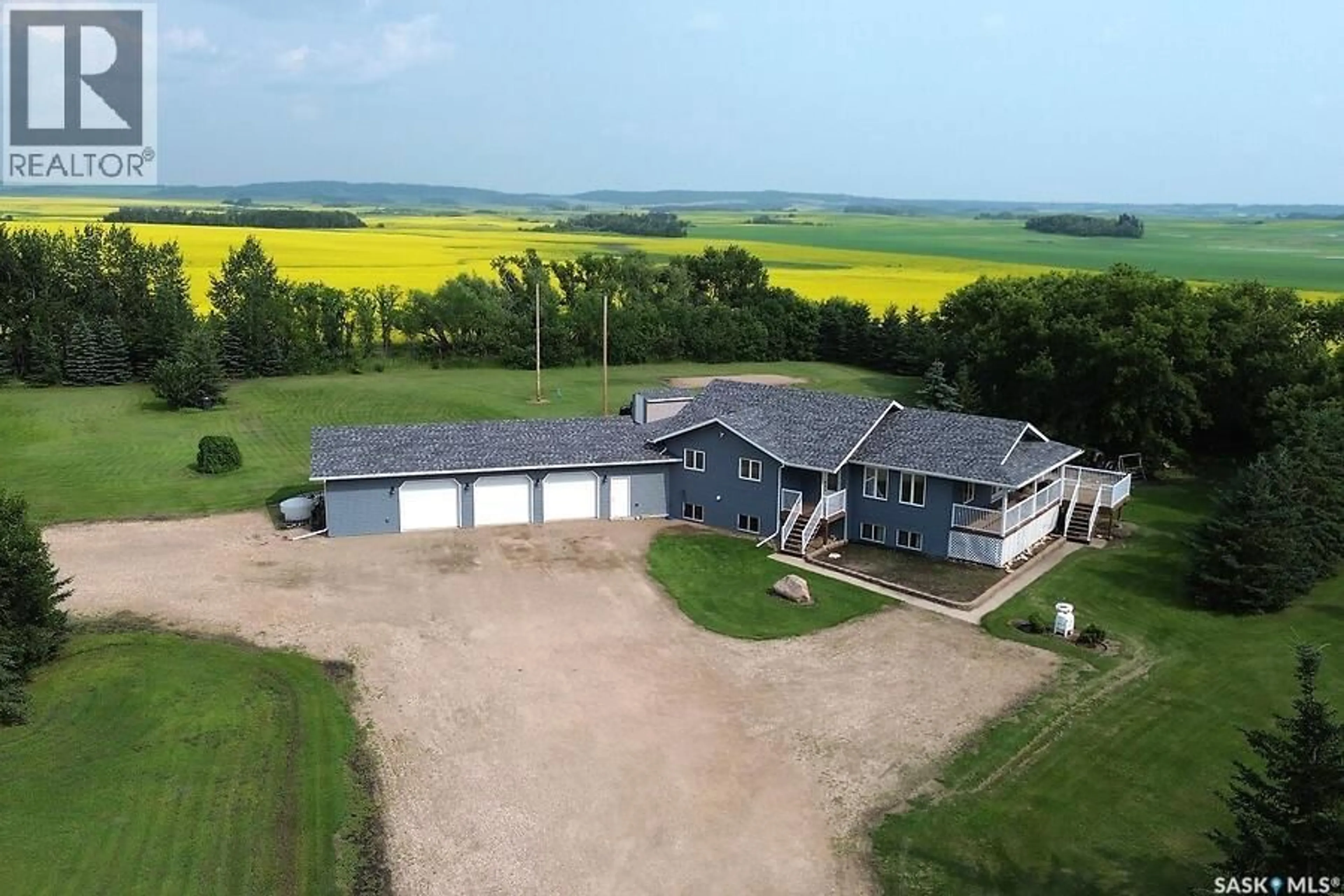 A pic from outside/outdoor area/front of a property/back of a property/a pic from drone, building for GAUDET ACREAGE, Grant Rm No. 372 Saskatchewan S0K1B0