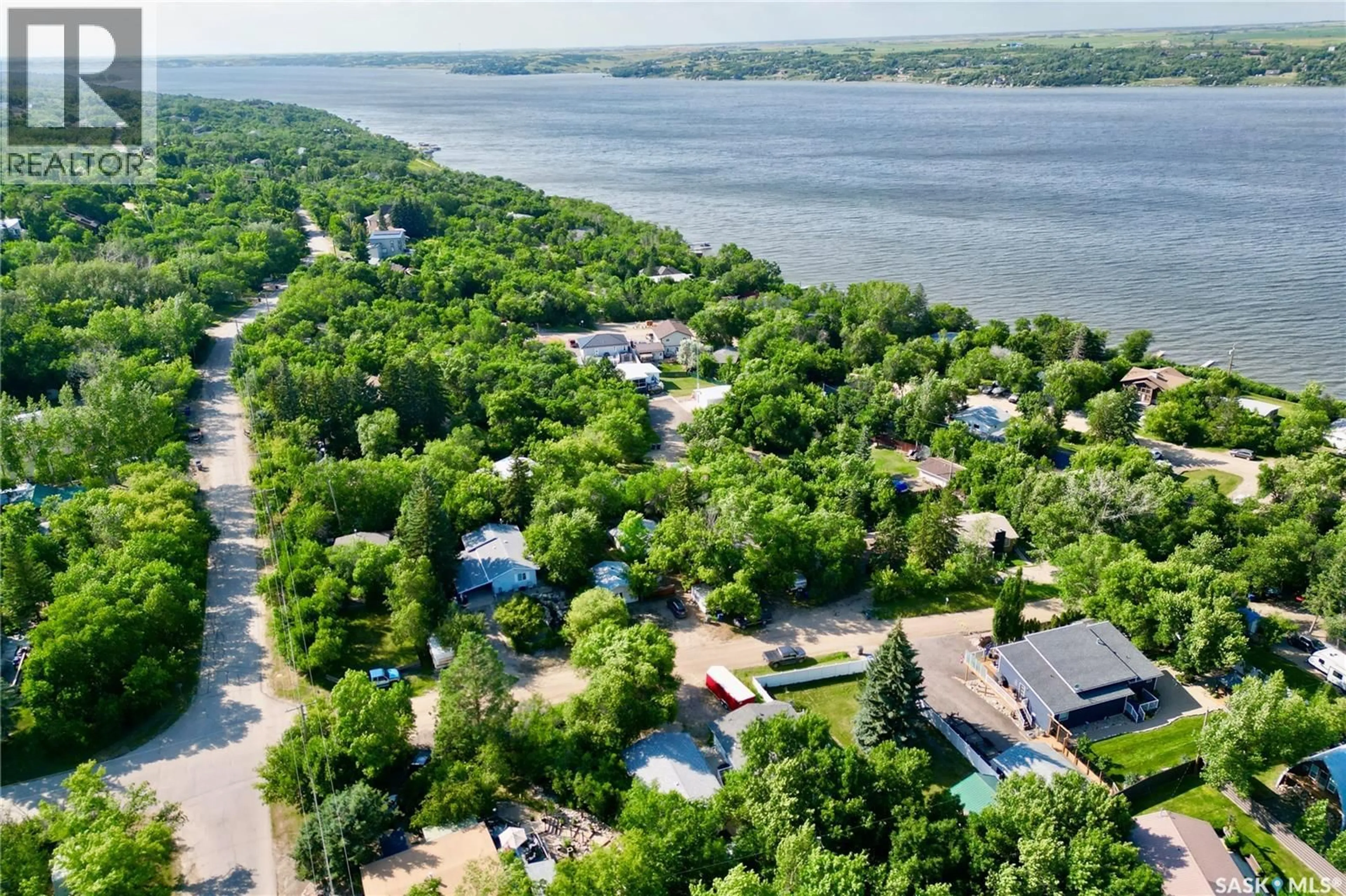 A pic from outside/outdoor area/front of a property/back of a property/a pic from drone, water/lake/river/ocean view for 180 10TH STREET, Buena Vista Saskatchewan S2V1B1