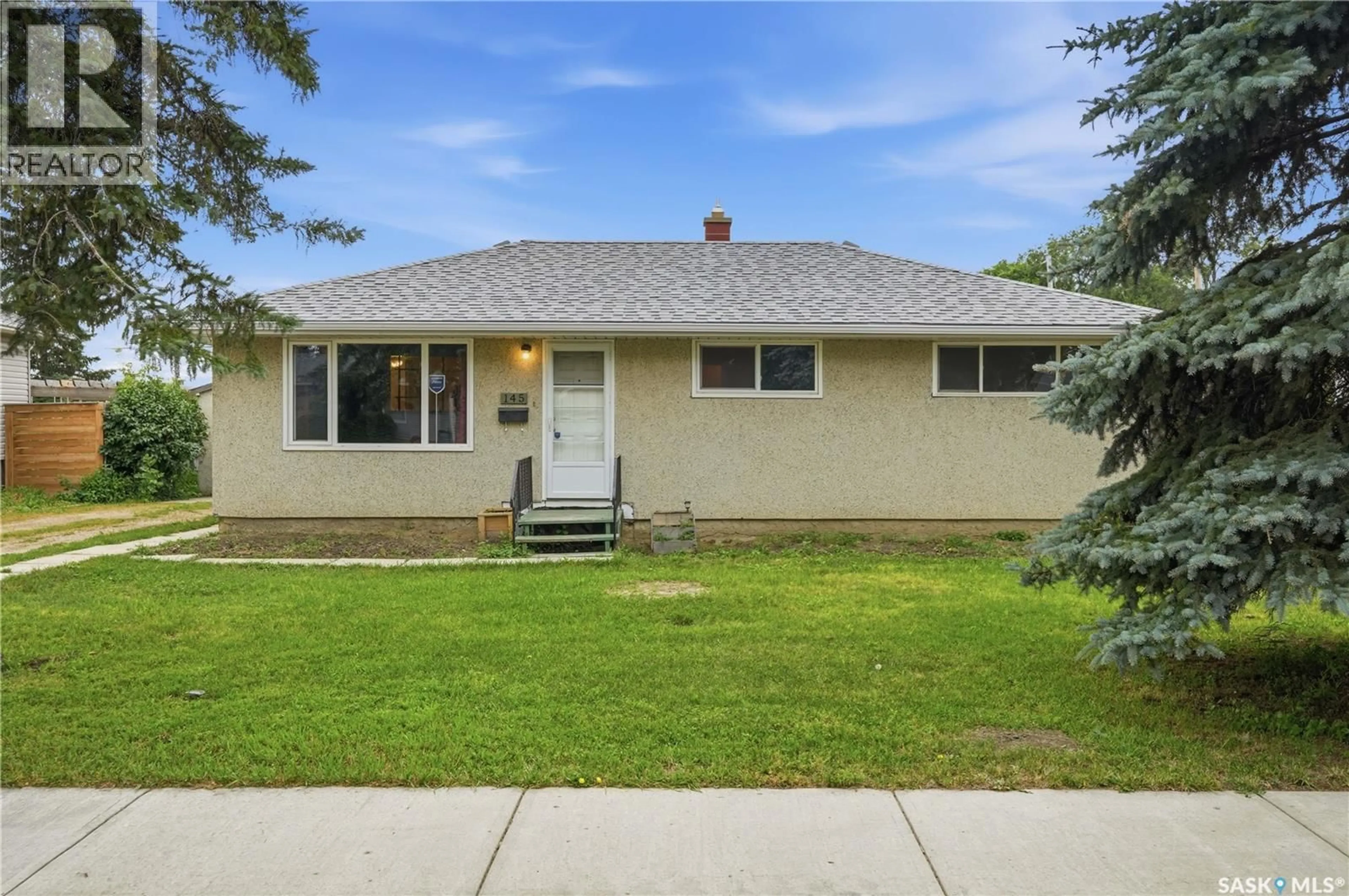 Home with vinyl exterior material, street for 145 ELLISON CRESCENT, Regina Saskatchewan S4R4V6
