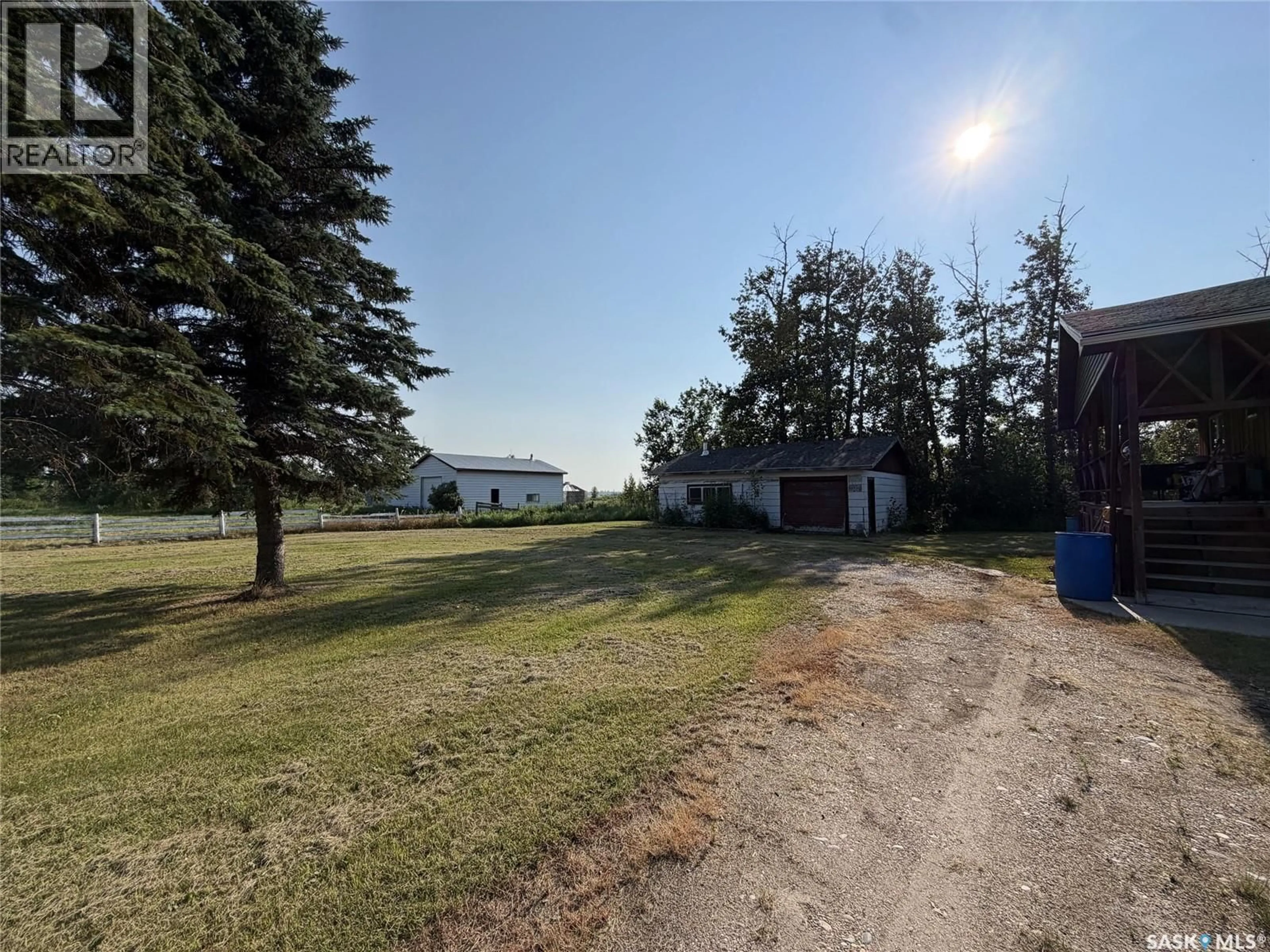 A pic from outside/outdoor area/front of a property/back of a property/a pic from drone, water/lake/river/ocean view for MACKIE ACREAGE, Hudson Bay Rm No. 394 Saskatchewan S0E0Y0