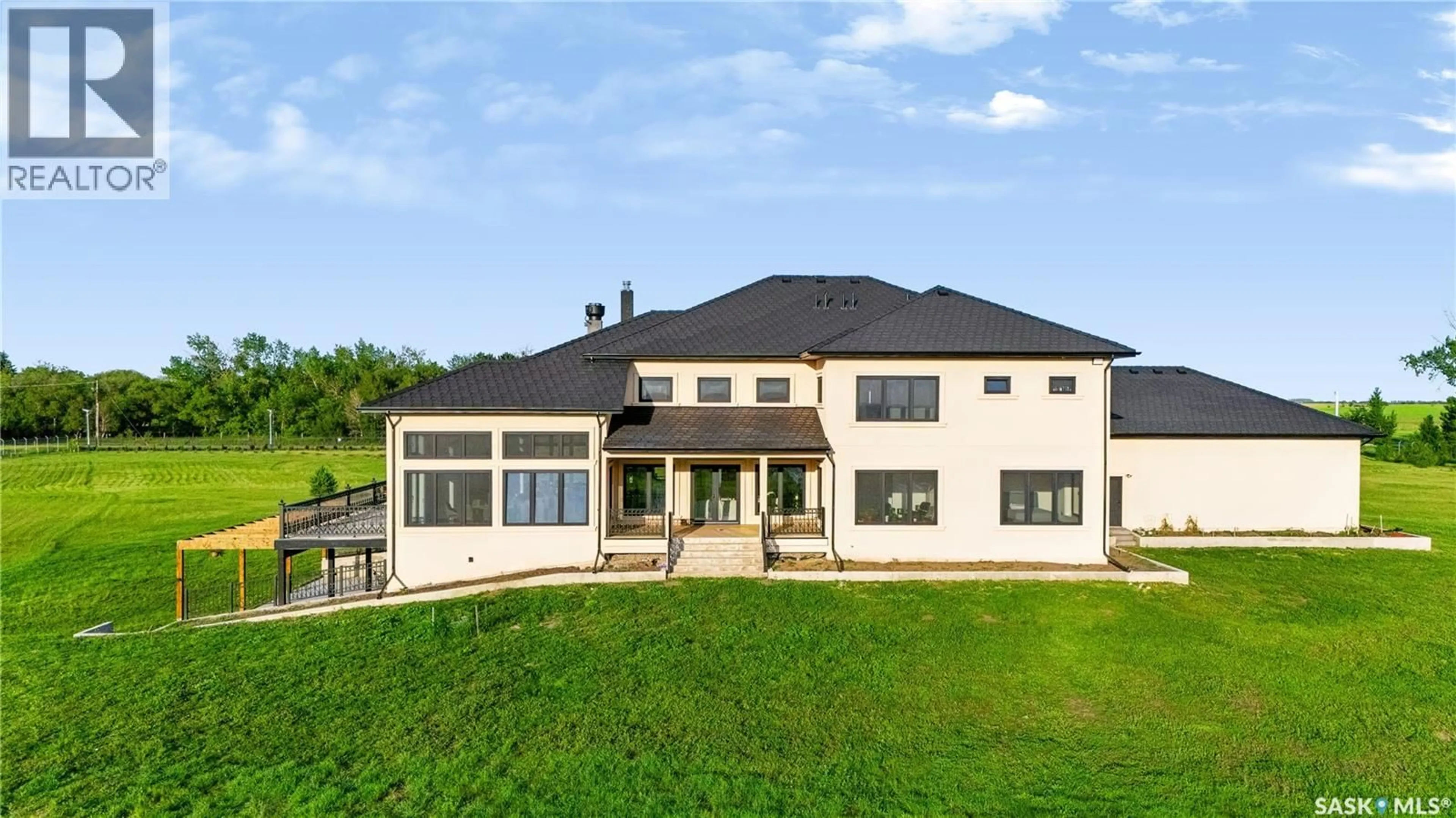 A pic from outside/outdoor area/front of a property/back of a property/a pic from drone, building for AD ACREAGE, Corman Park Rm No. 344 Saskatchewan S7T1C8