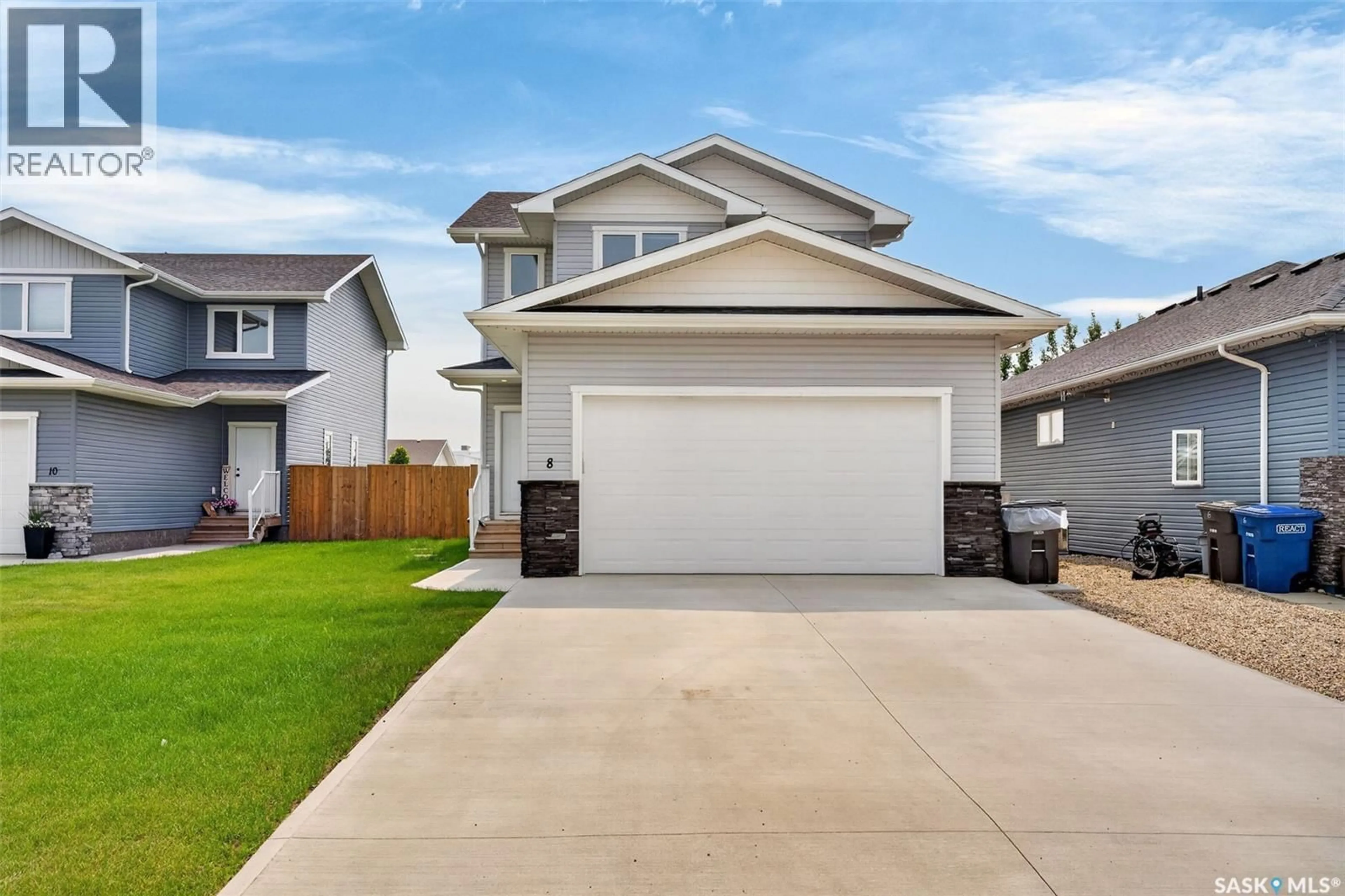 Home with vinyl exterior material, street for 8 ASPEN PLACE, Humboldt Saskatchewan S0K2A0