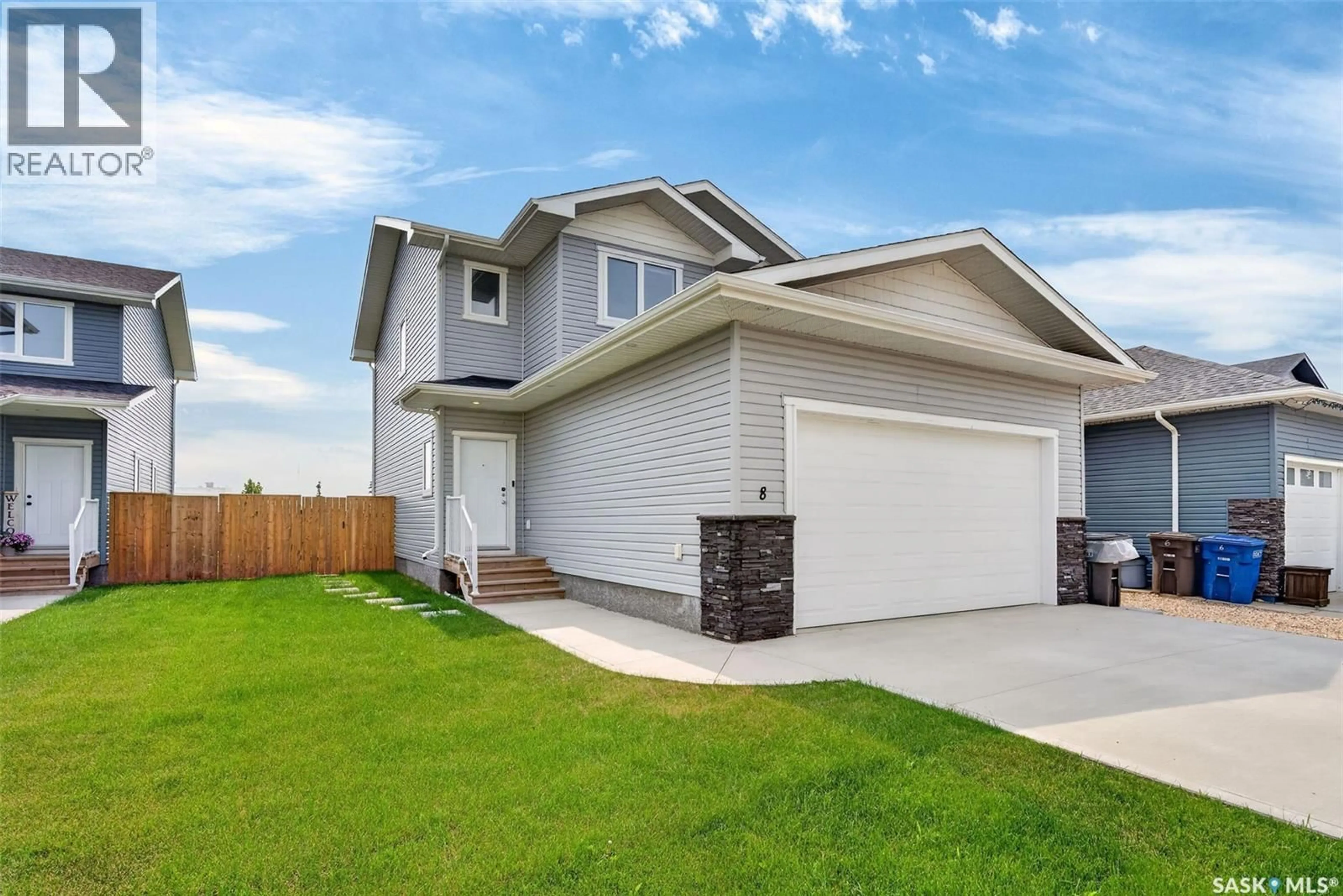 Home with vinyl exterior material, street for 8 ASPEN PLACE, Humboldt Saskatchewan S0K2A0