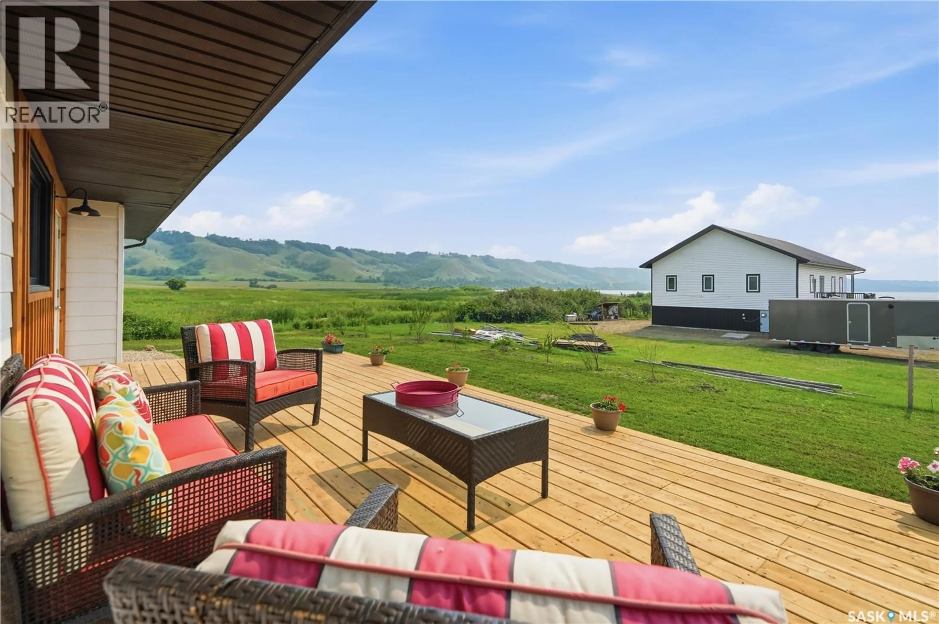 Patio, mountain view for 54B MARSHALL CRESCENT, Katepwa Beach Saskatchewan S0G2Y0