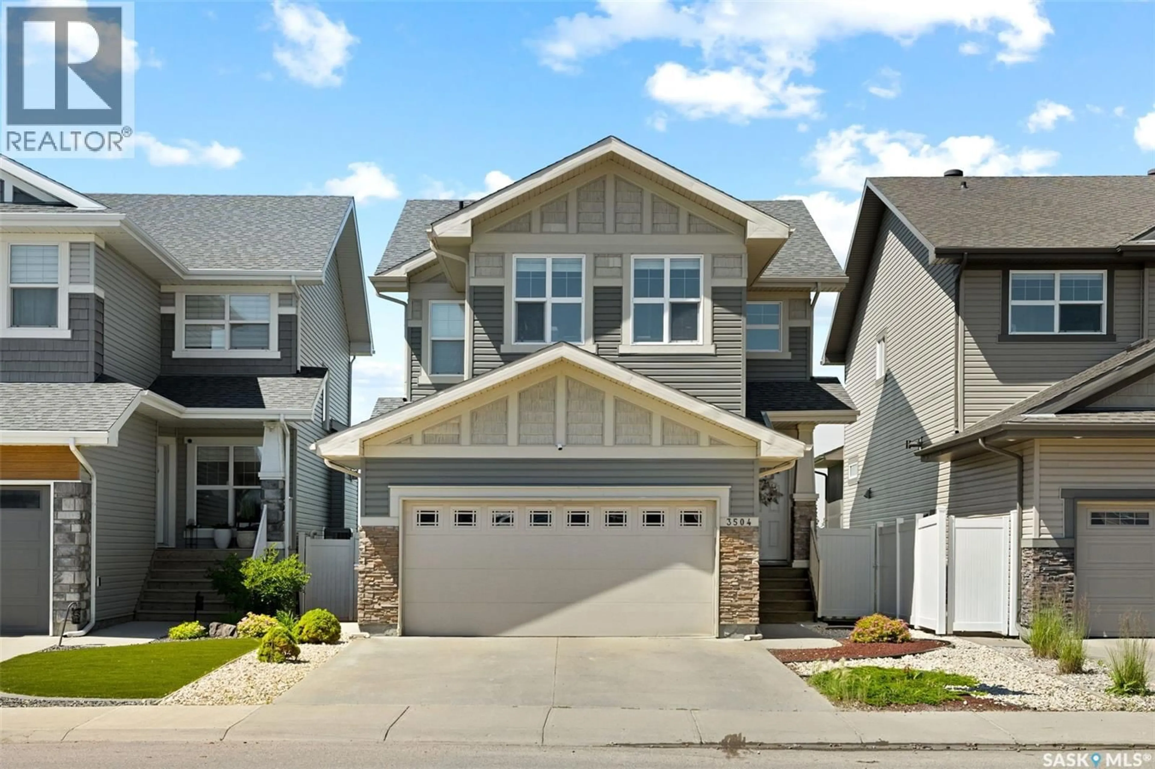 Home with vinyl exterior material, street for 3504 GREEN LILY ROAD, Regina Saskatchewan S4V3M8