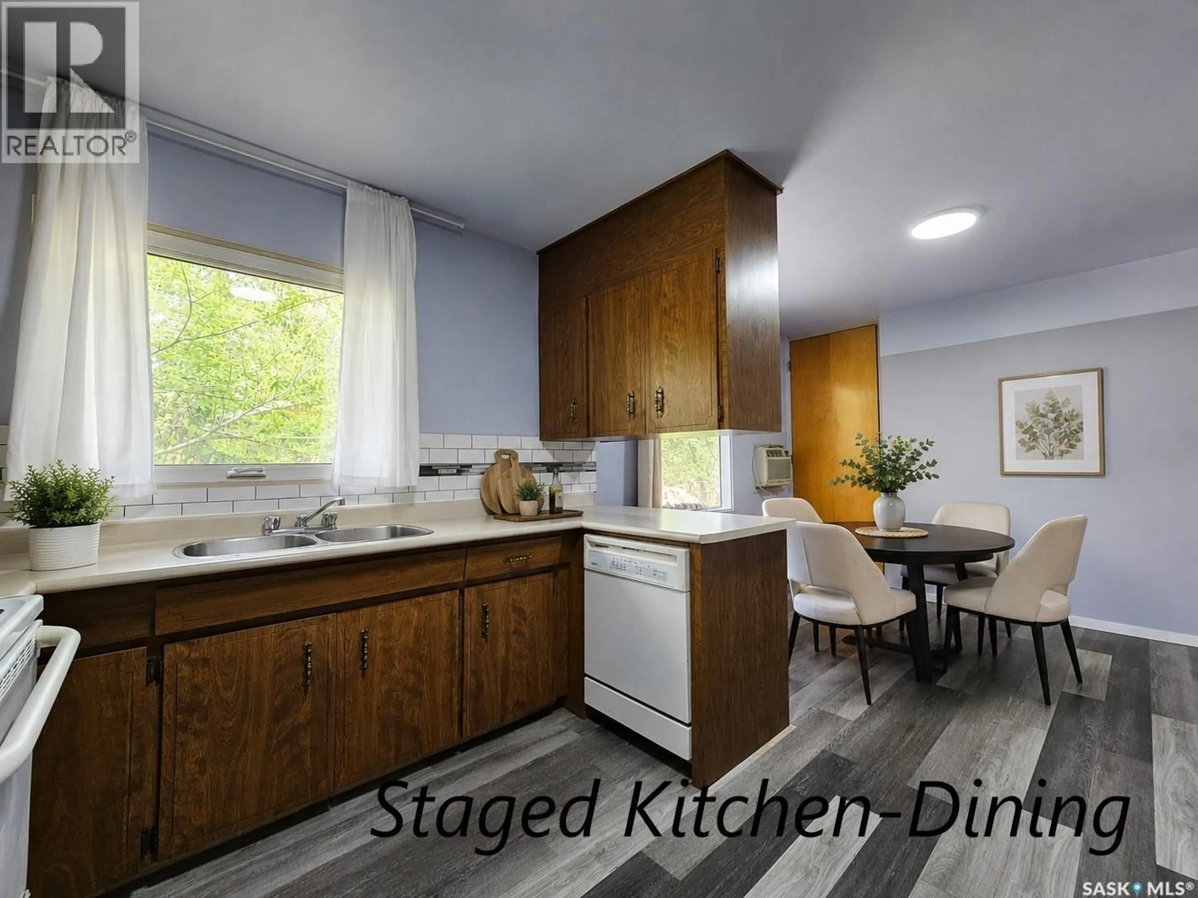 Standard kitchen, wood/laminate floor for 1641 103RD STREET, North Battleford Saskatchewan S9A1L6