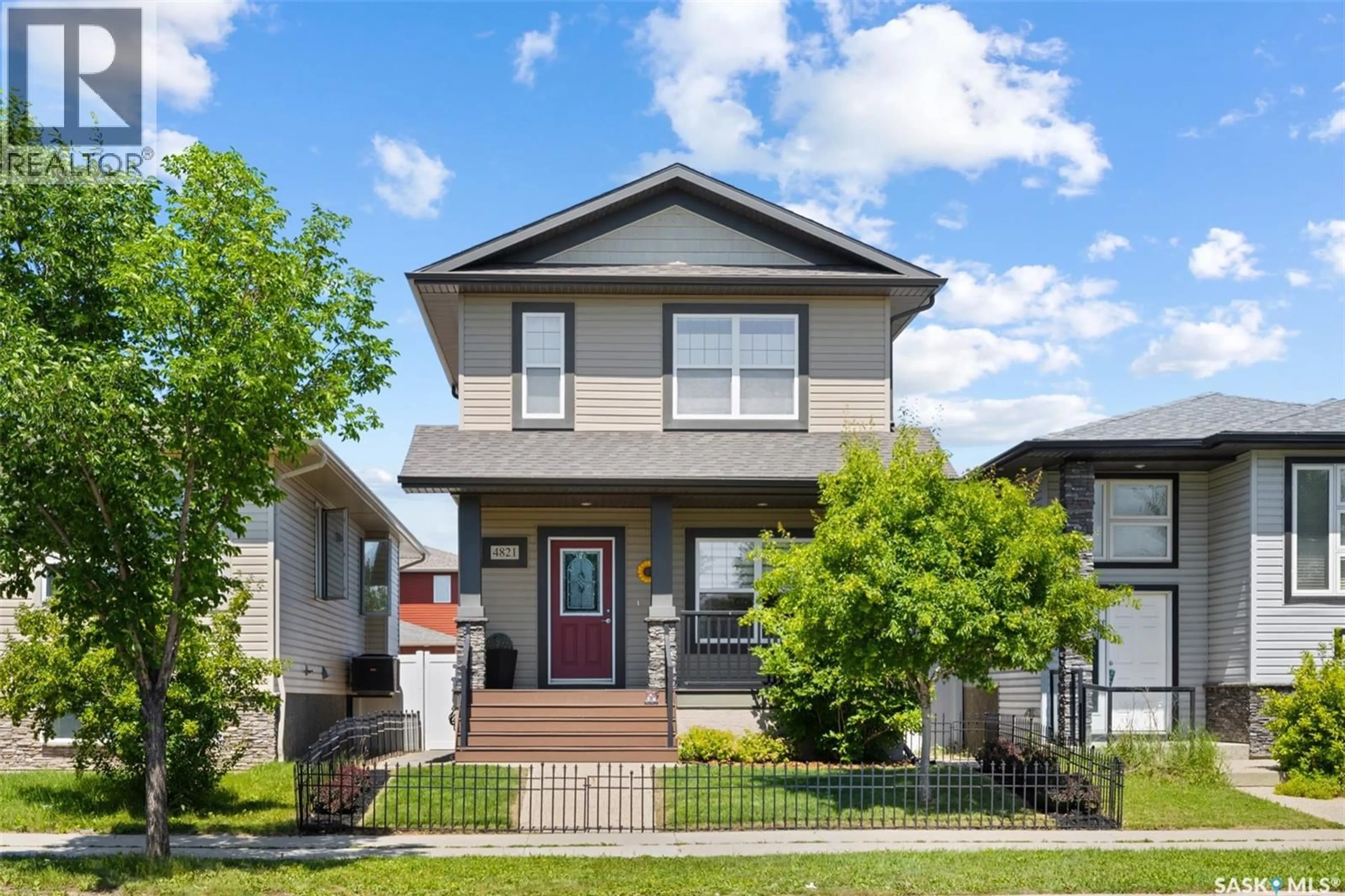 Home with vinyl exterior material, street for 4821 JAMES HILL ROAD, Regina Saskatchewan S4W0C6