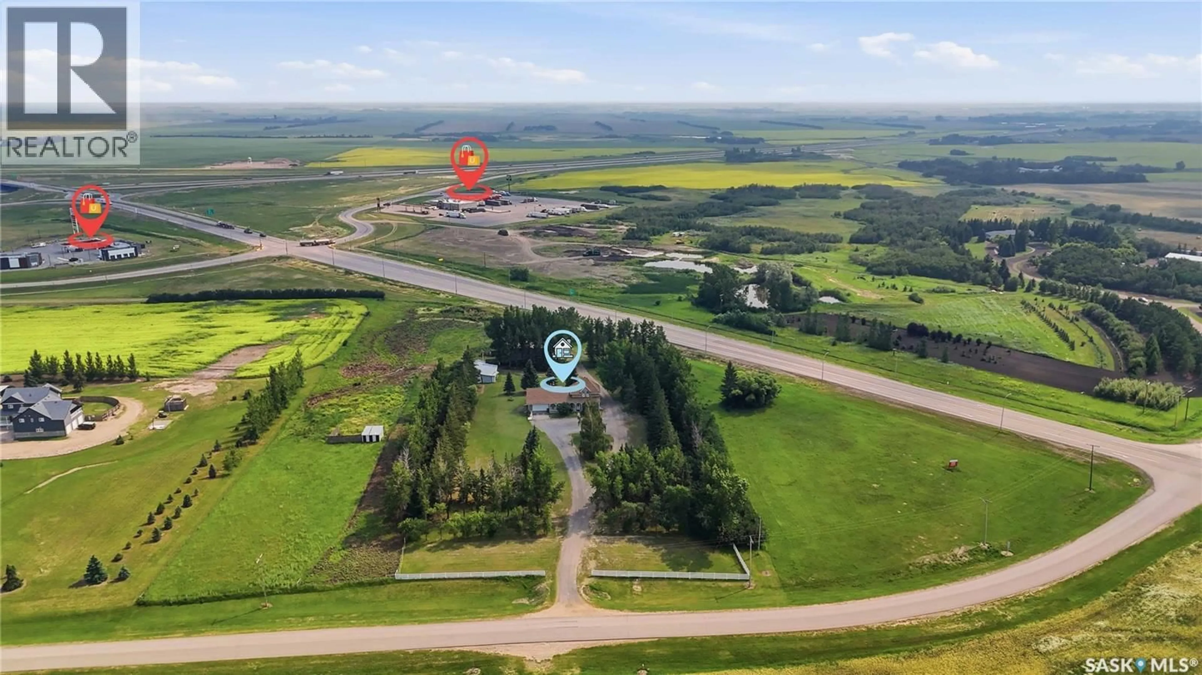 A pic from outside/outdoor area/front of a property/back of a property/a pic from drone, unknown for 749 GIBSON ROAD, Balgonie Saskatchewan S0G0E0