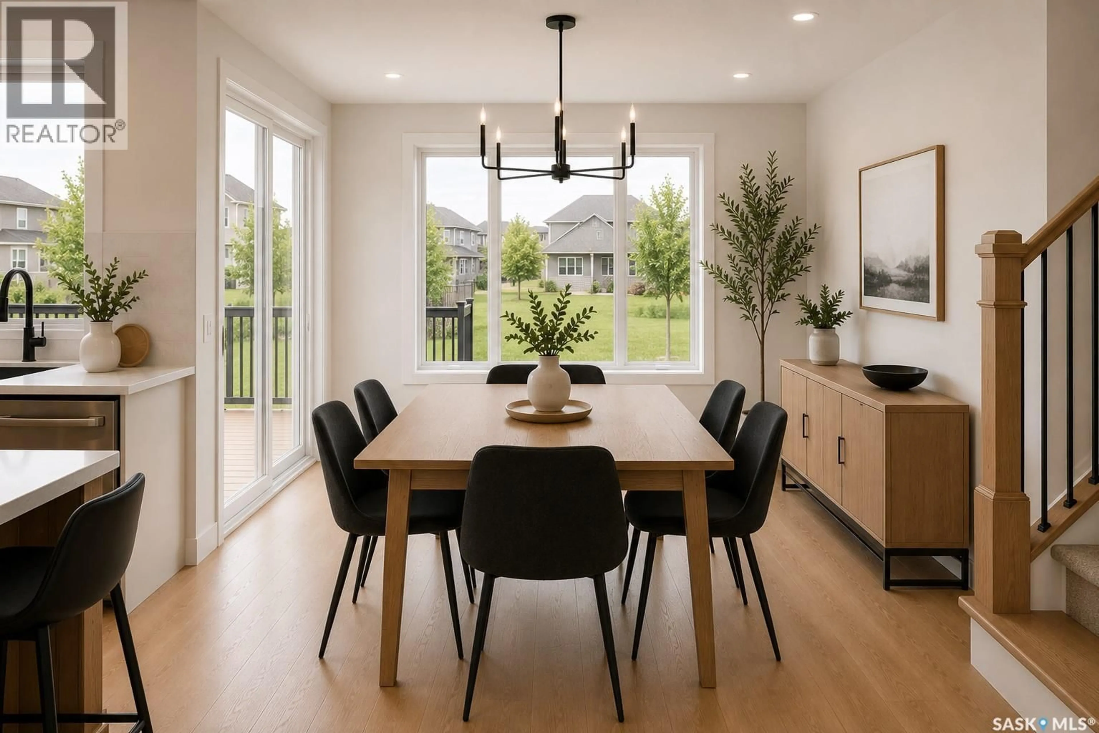 Dining room, wood/laminate floor for 228 VETERANS DRIVE, Warman Saskatchewan S0K4S4