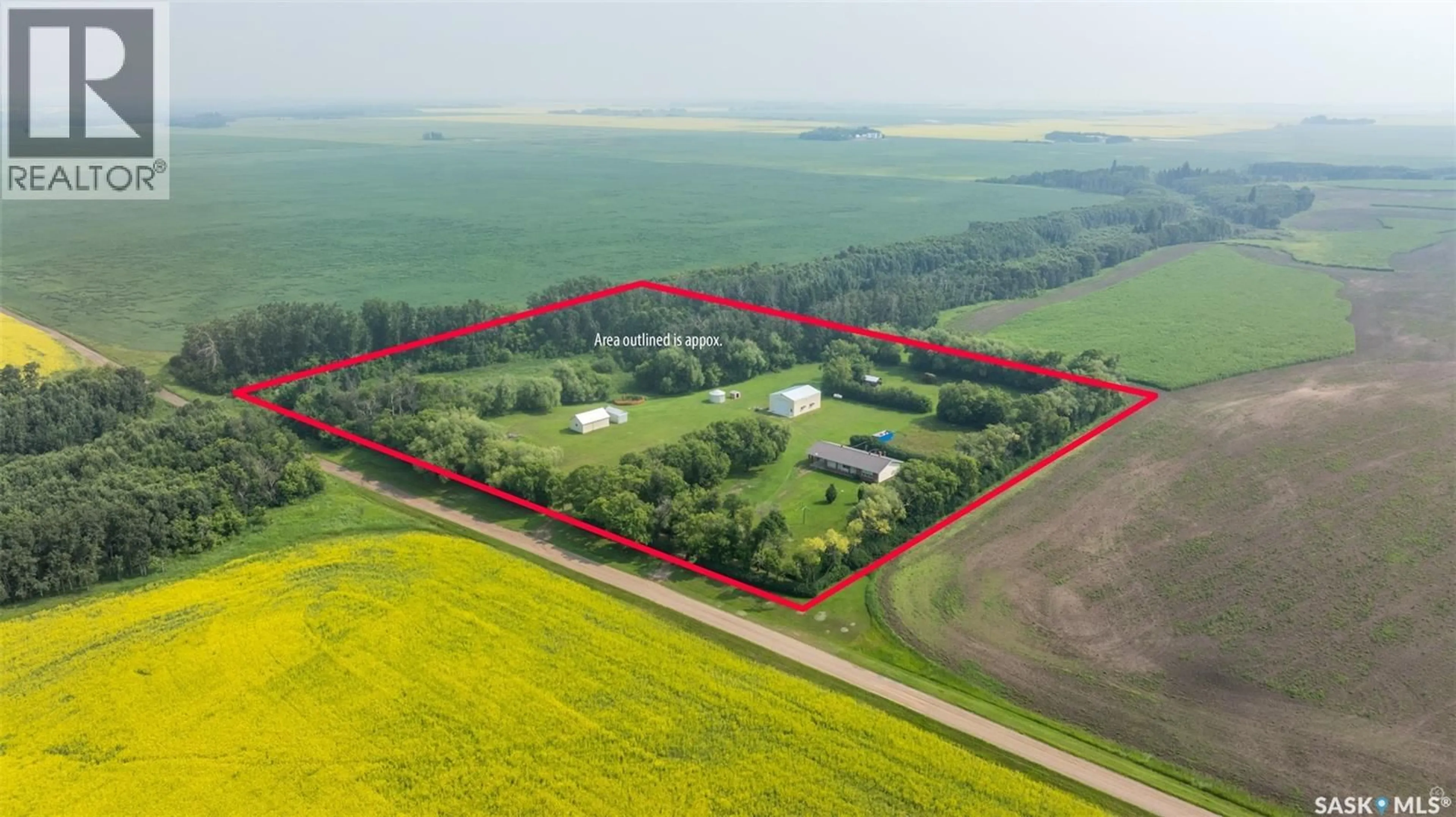 A pic from outside/outdoor area/front of a property/back of a property/a pic from drone, building for SHELLBROOK ACREAGE, Shellbrook Rm No. 493 Saskatchewan S0J2E0