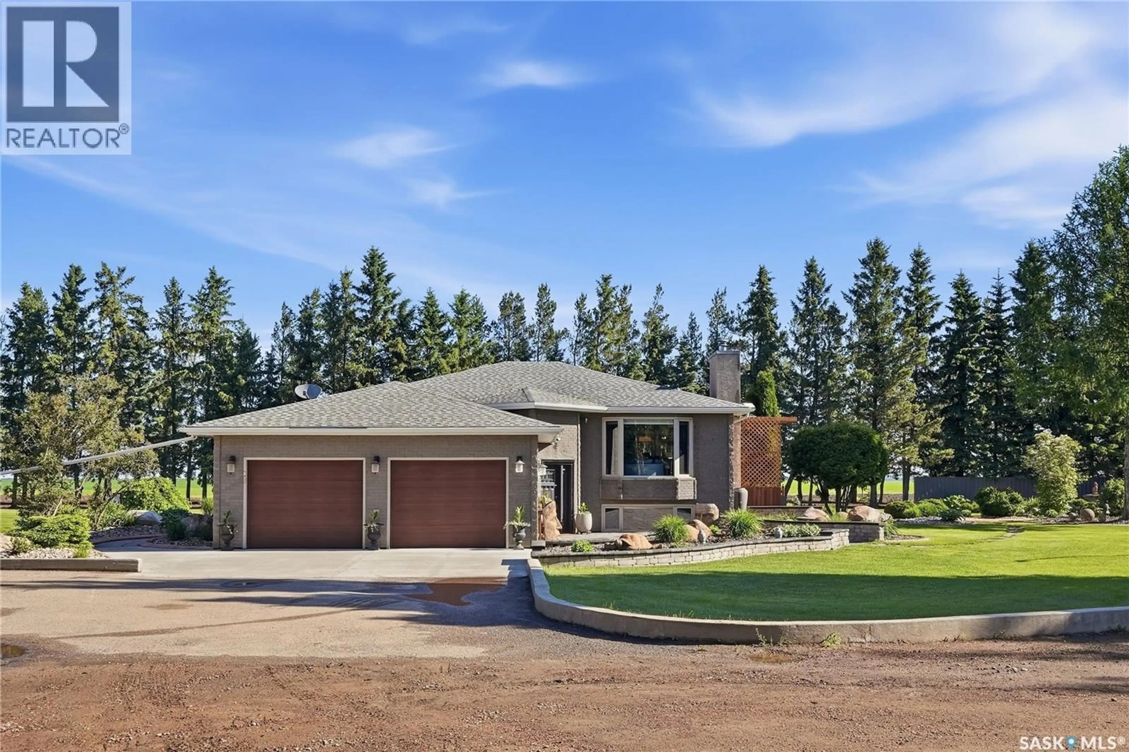 Home with brick exterior material, street for HEIDEL ACREAGE, North Battleford Rm No. 437 Saskatchewan S9A3W2
