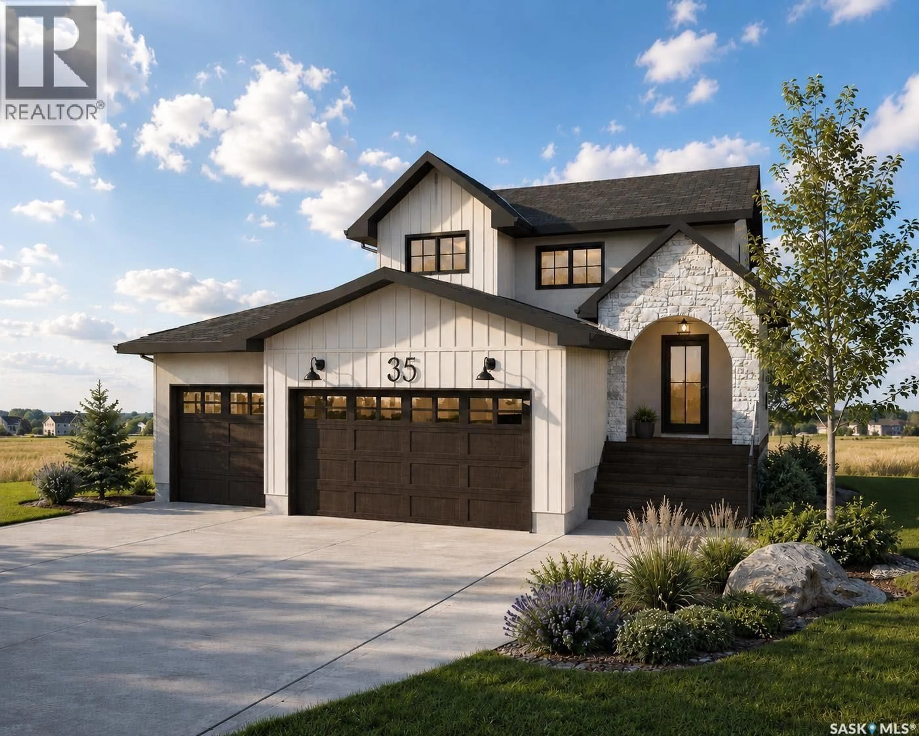 Home with brick exterior material, street for 35 COUNTRY ROAD, Lumsden Saskatchewan S0G3C0