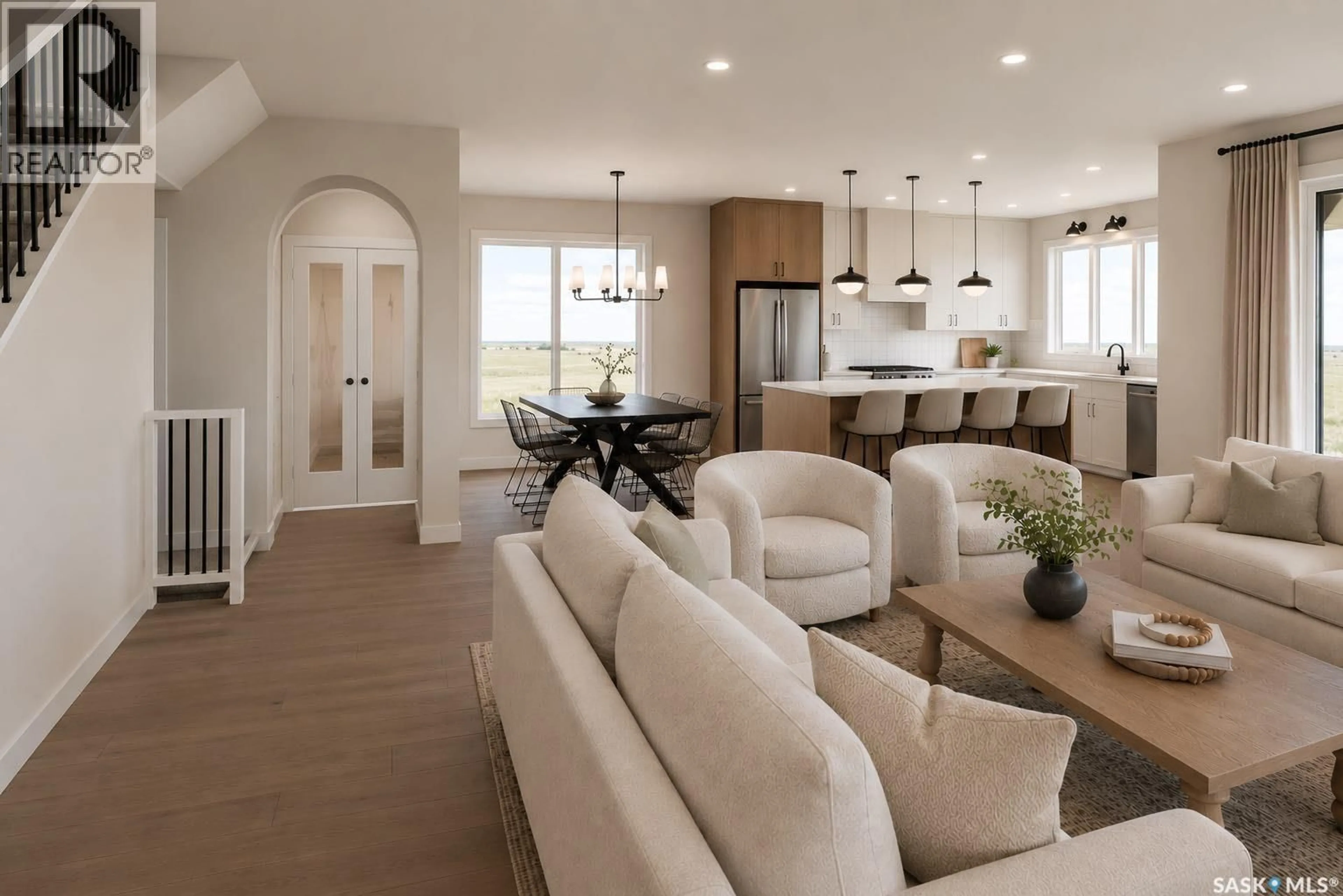 Open concept kitchen, unknown for 35 COUNTRY ROAD, Lumsden Saskatchewan S0G3C0