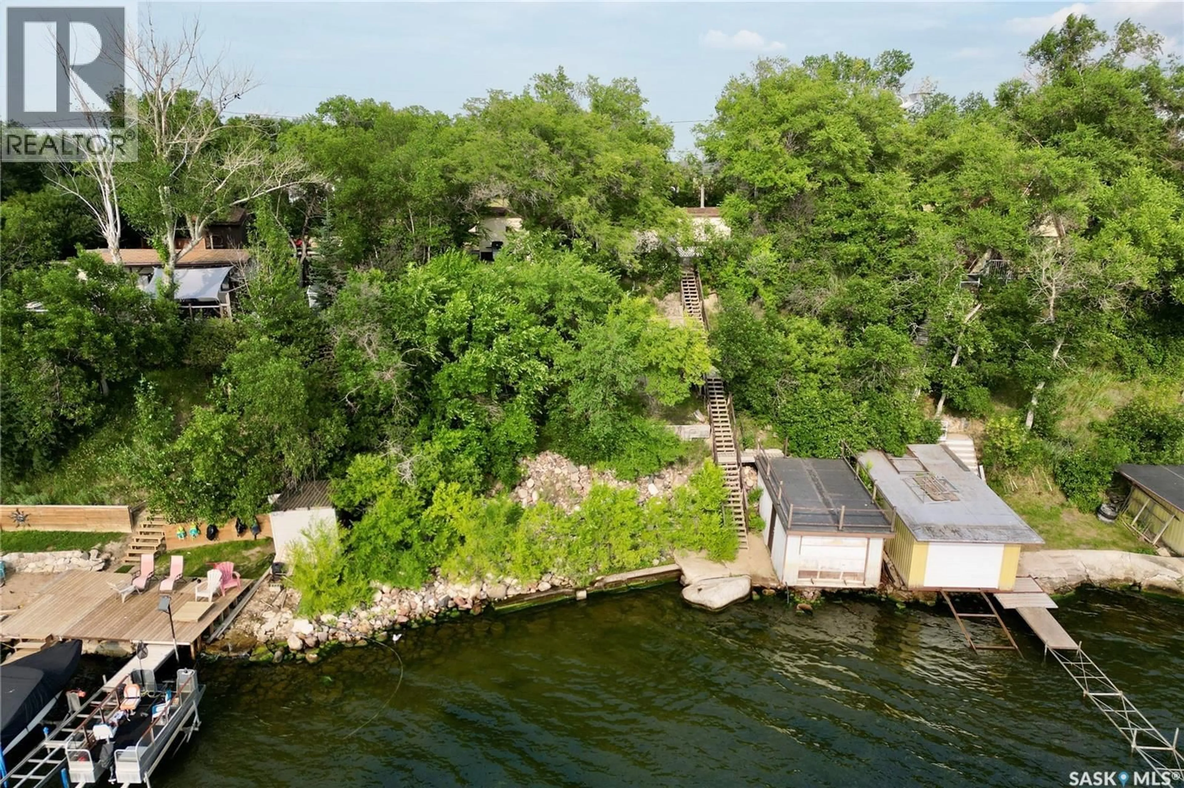 A pic from outside/outdoor area/front of a property/back of a property/a pic from drone, water/lake/river/ocean view for 560 LAST MOUNTAIN ROAD, Mckillop Rm No. 220 Saskatchewan S0G4L0
