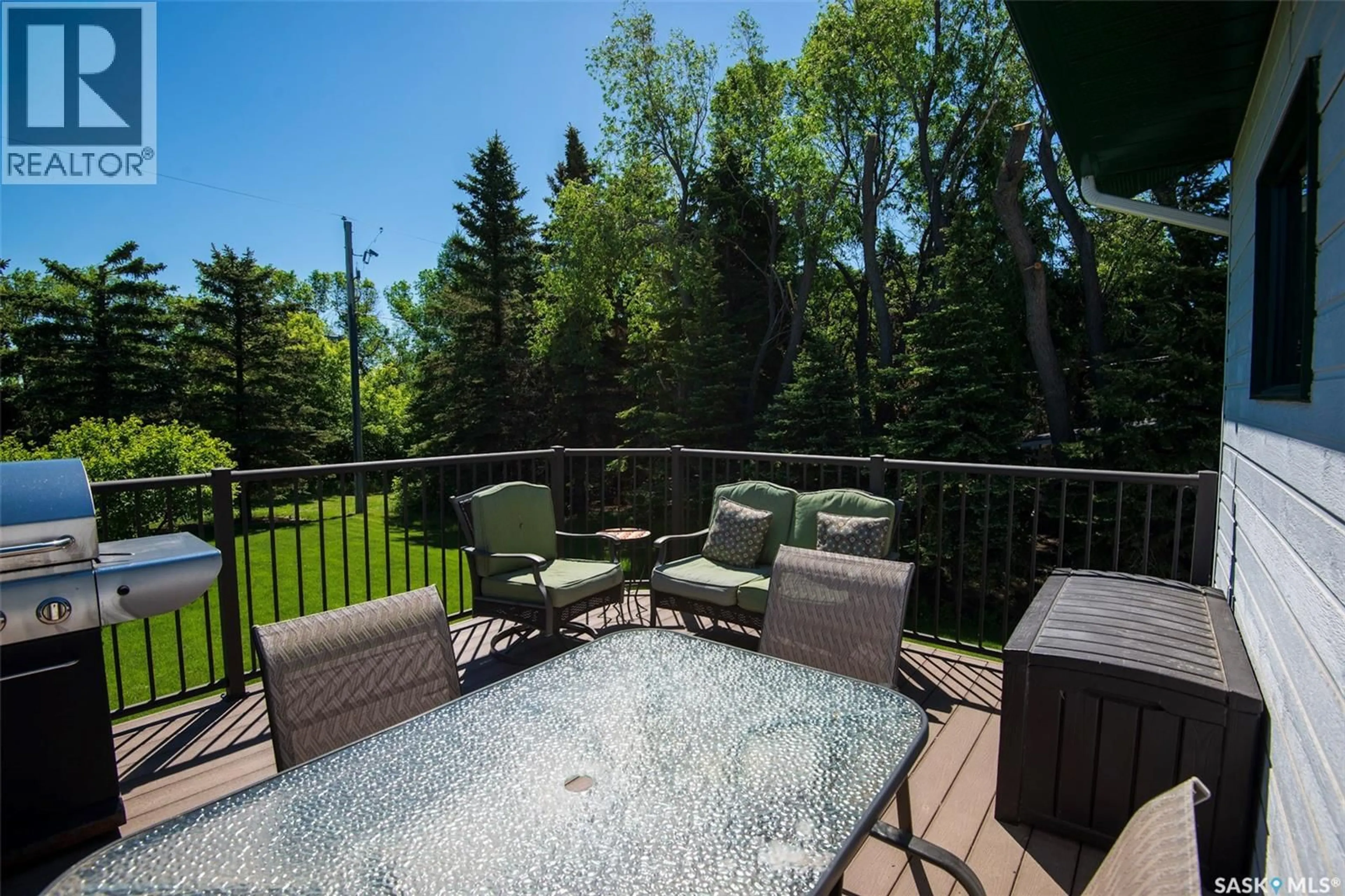 Patio, forest/trees view for 447 1ST STREET, Annaheim Saskatchewan S0K0G0