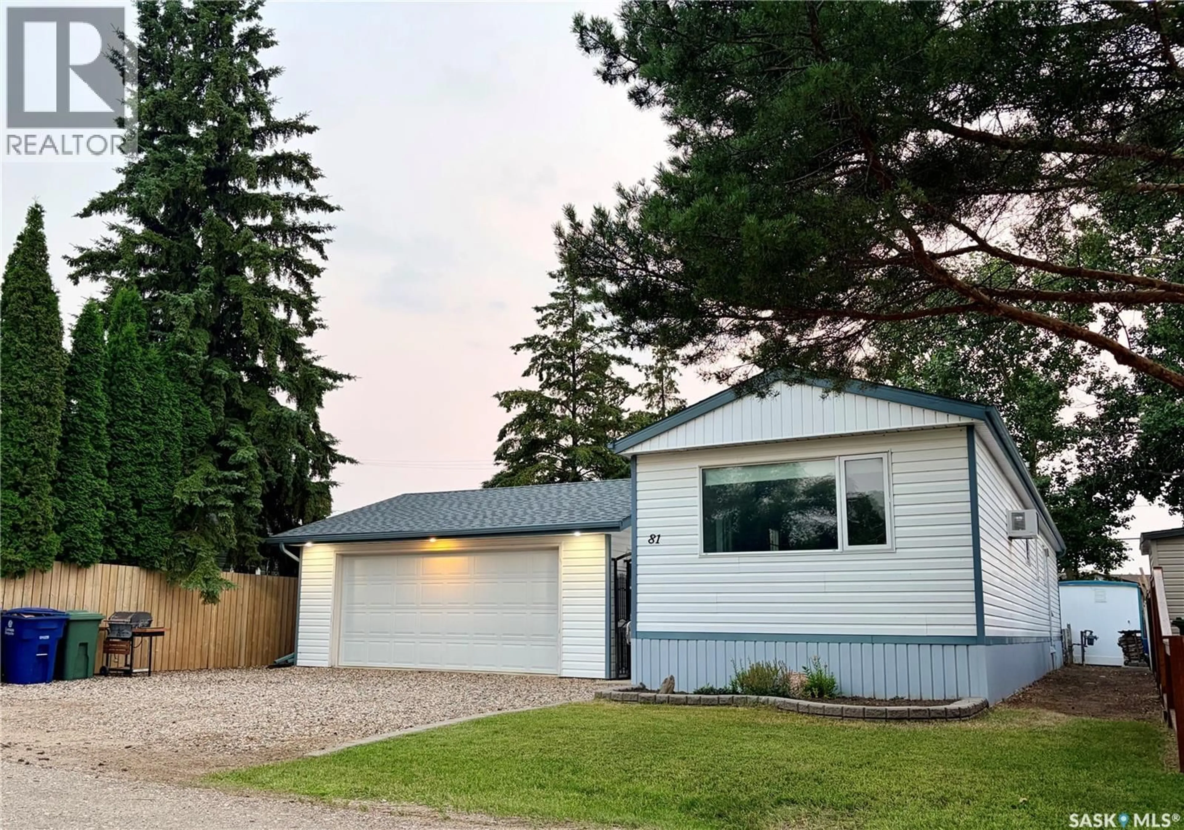 Home with vinyl exterior material, street for 81 OSLER STREET, Osler Saskatchewan S0K3A0
